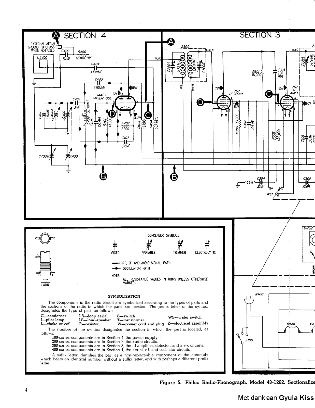 Philco 48-1262 Schematic