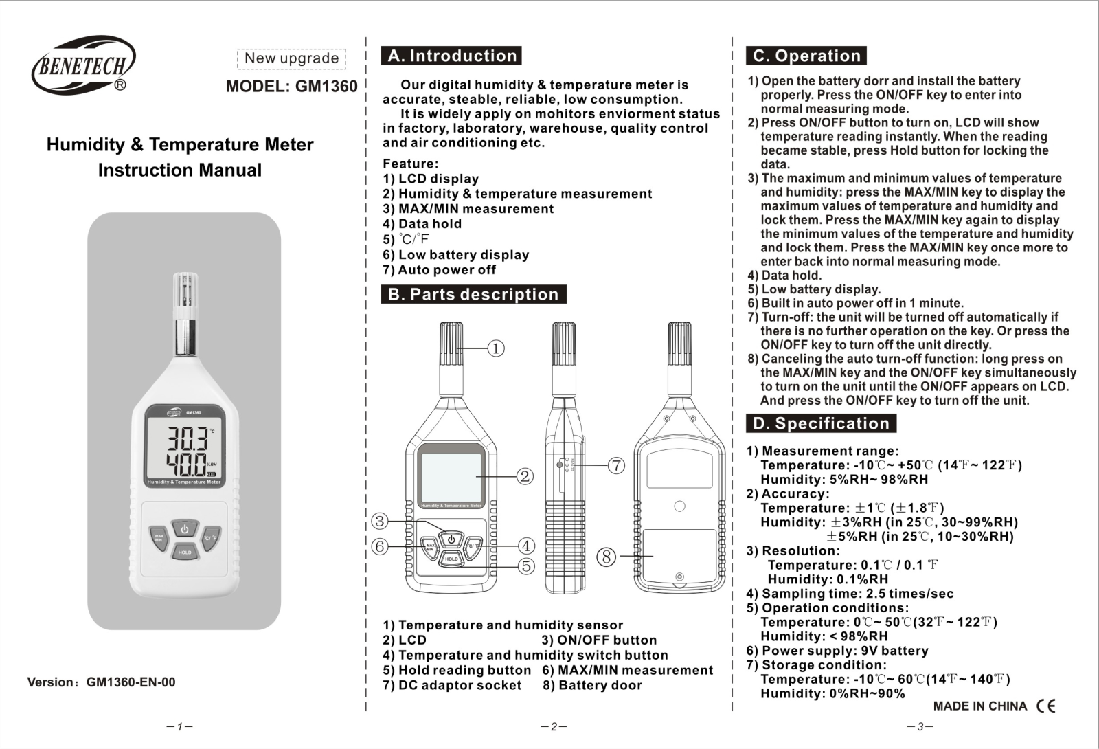 BENETECH GM1360 User guide - ManualMachine.com
