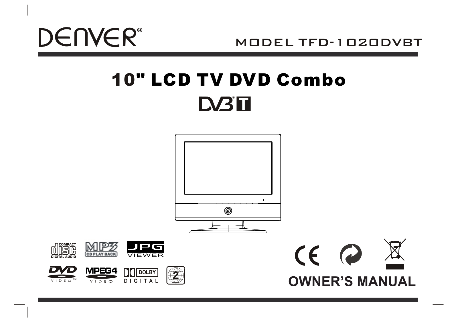 Denver TFD-1020DVBT User Manual