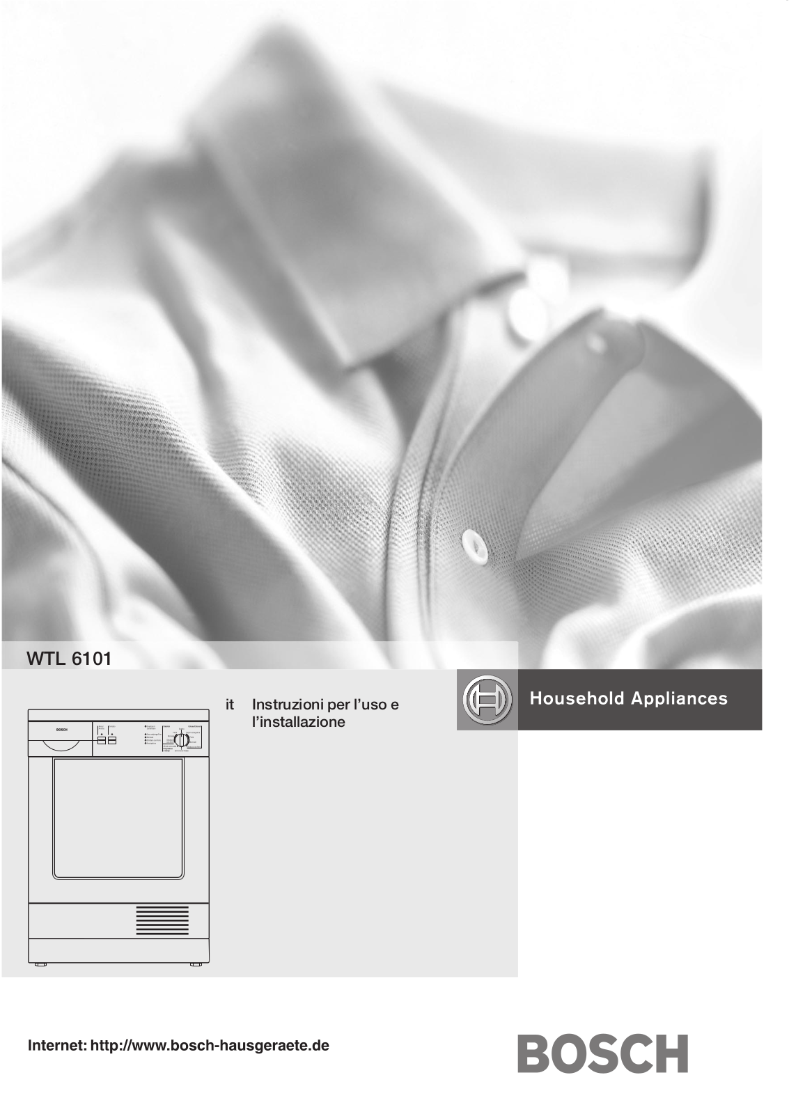 Bosch WTL6101CH, WTL6101II User Manual