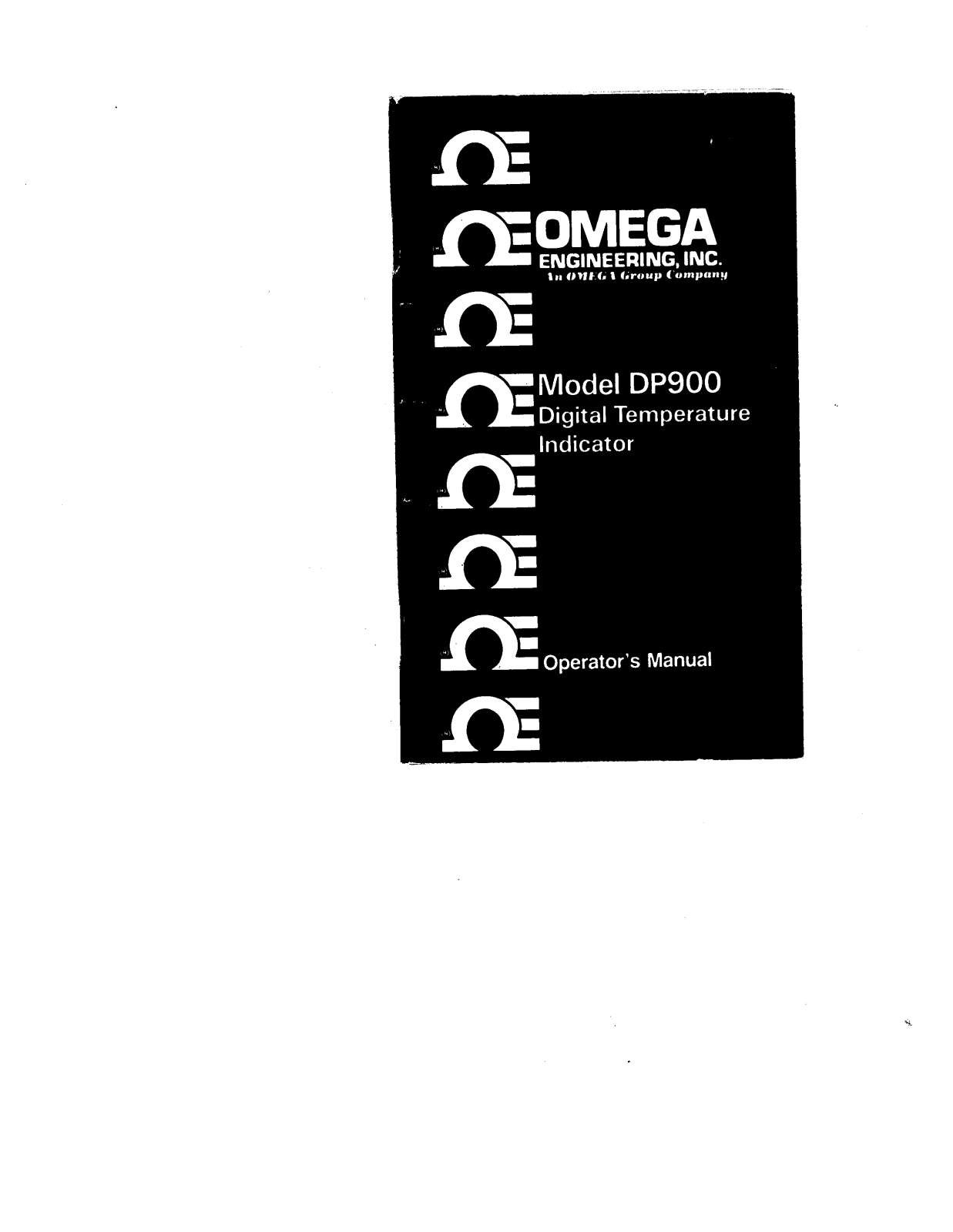 Omega Products DP900 Installation  Manual