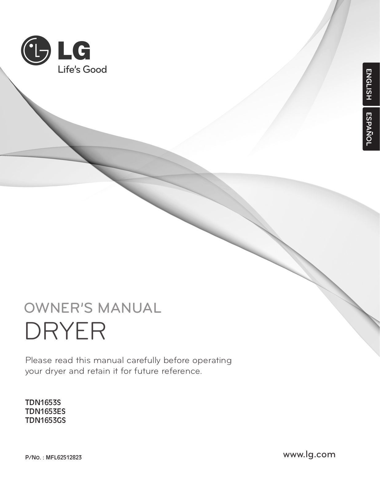 LG TDN1653ES Owner's manual