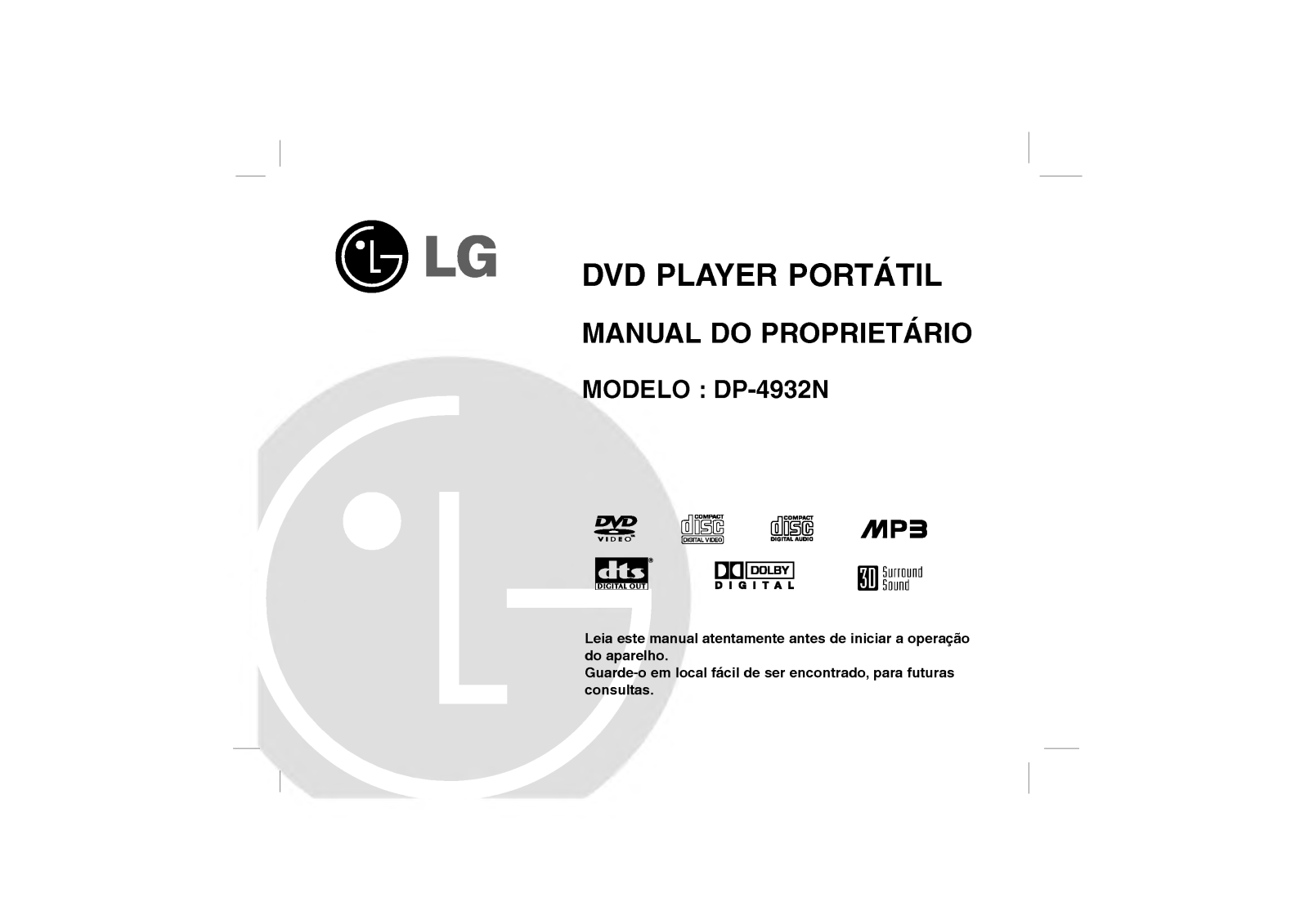 Lg DP-4932N User Manual