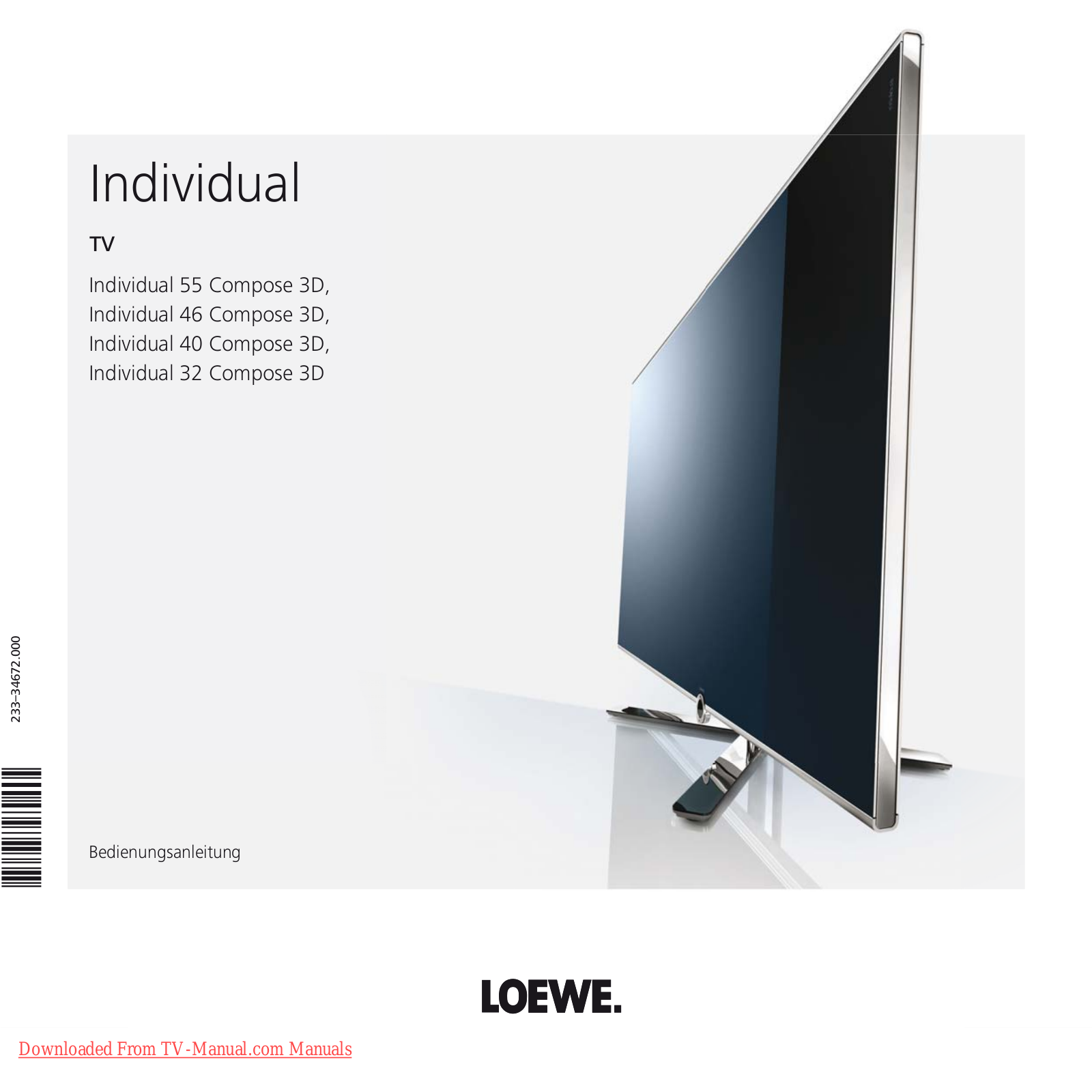 Loewe Individual 32, Individual 40, Individual 46, Individual 55 User Manual