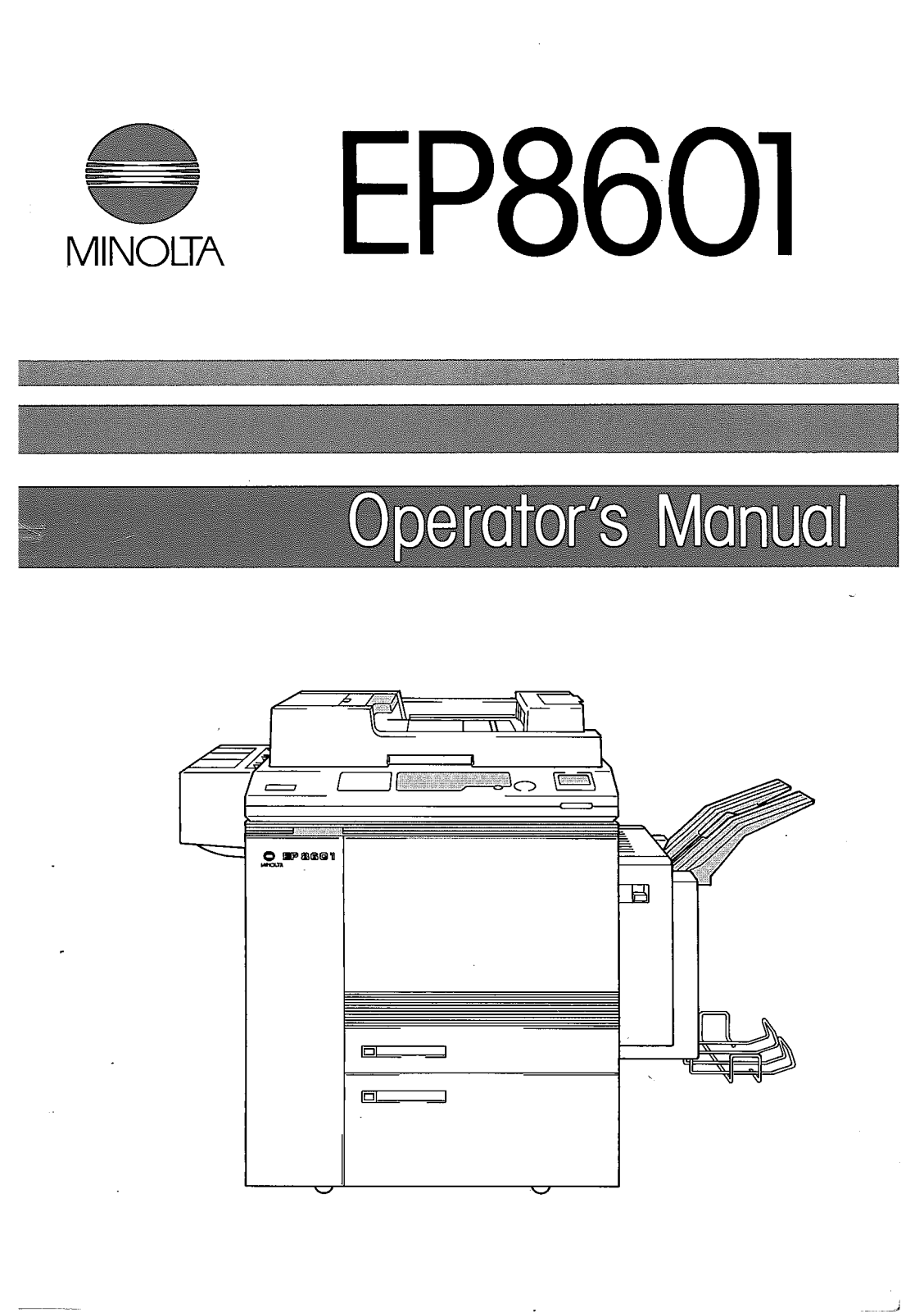 Konica Minolta EP8601 User Manual