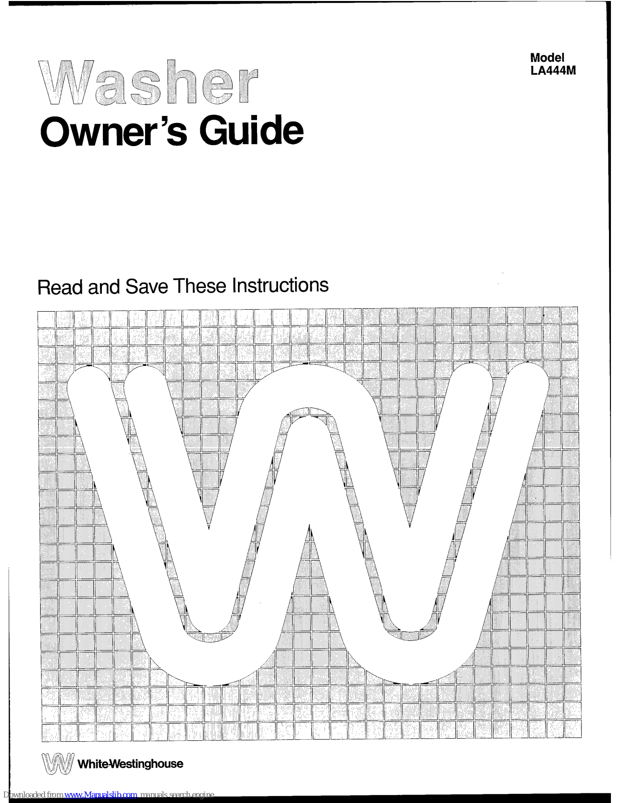 White-Westinghouse LA444M Owner's Manual