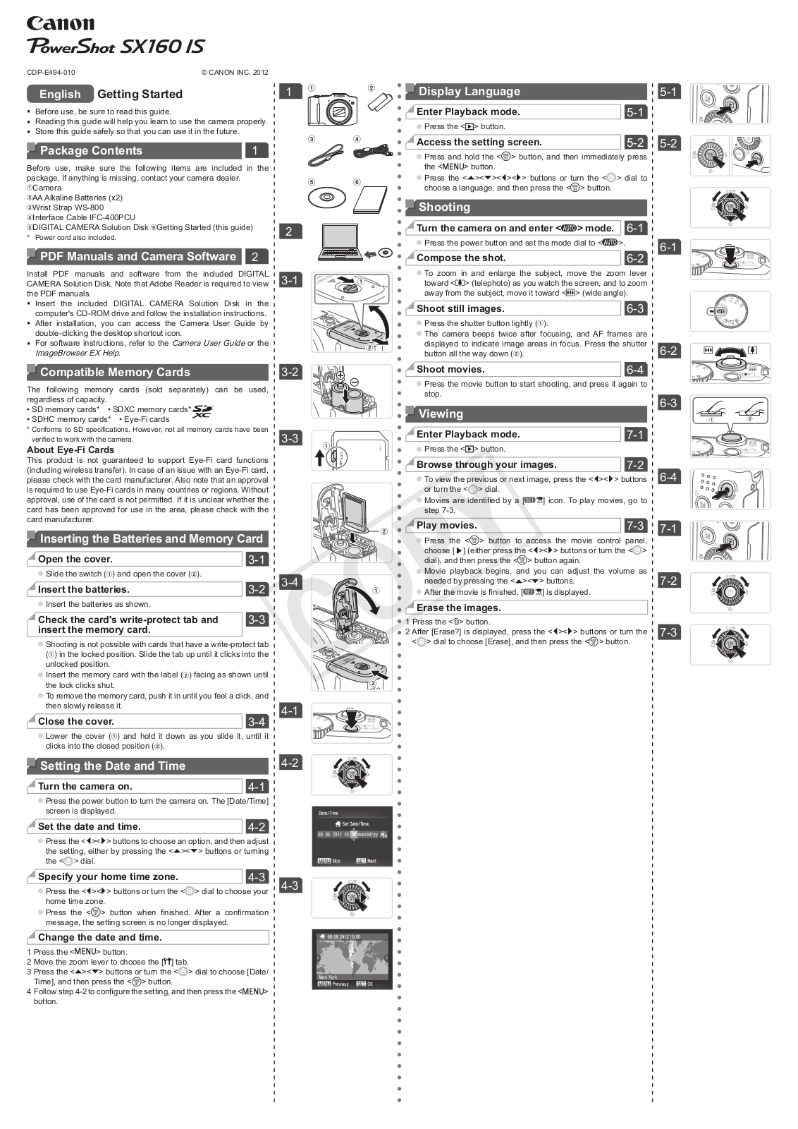 Canon SX160 IS User Manual