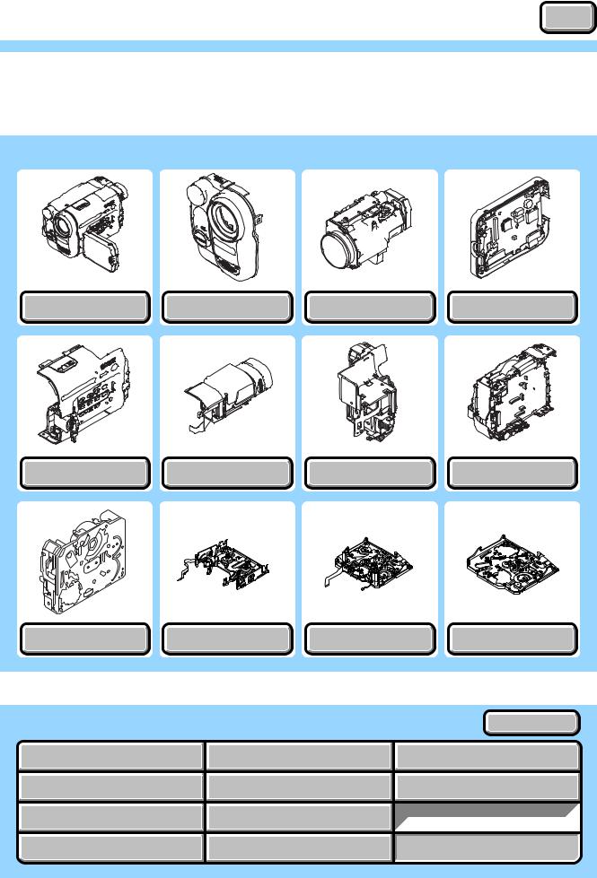 SONY DCR - TRV 260 PARTS LIST