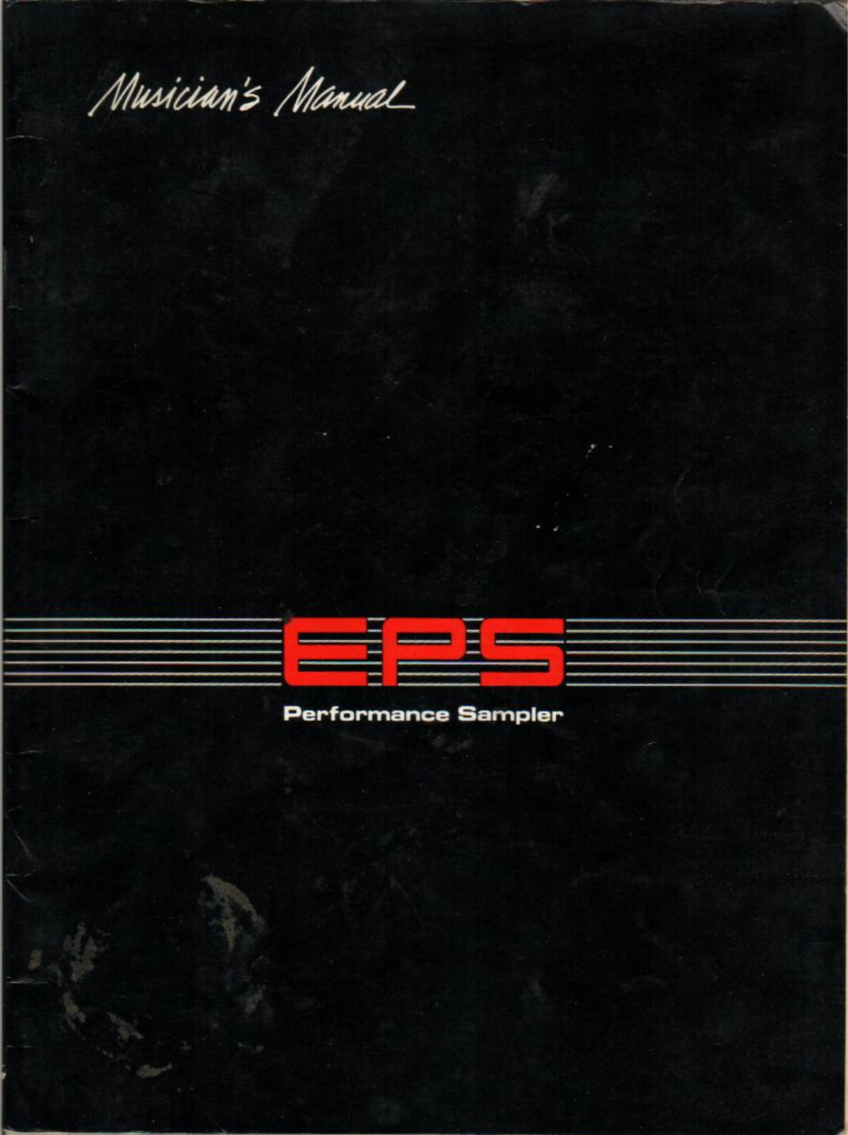 Ensoniq Corporation EPS User Manual