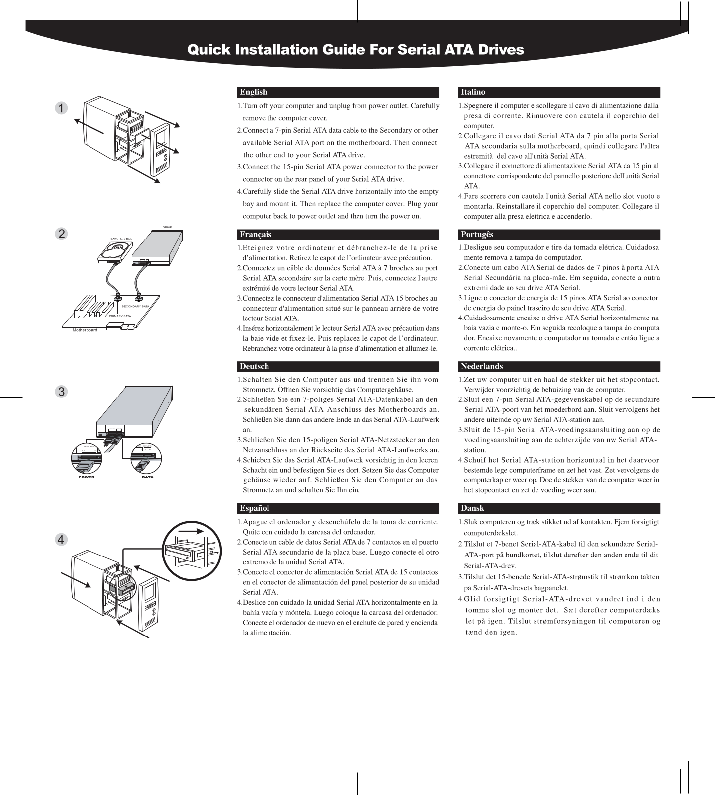 HP dvd1260i Quick user manual