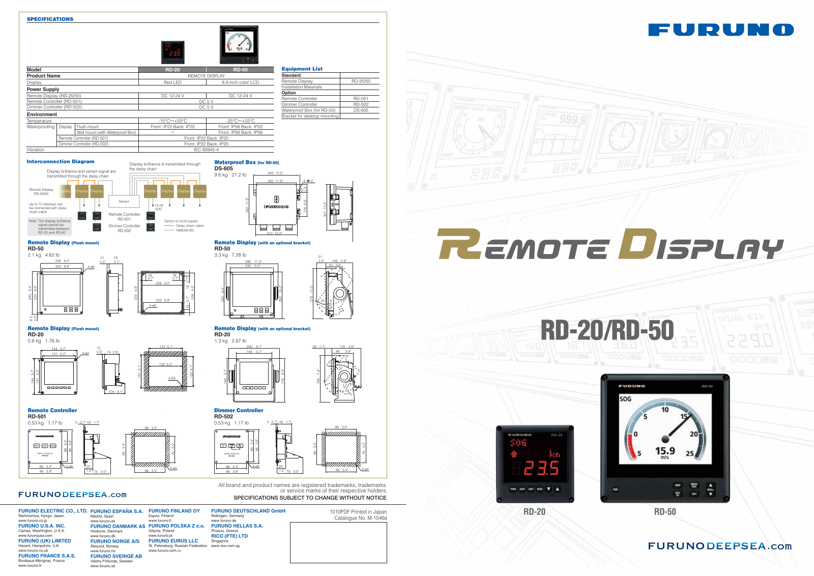 Furuno RD20, RD50 Brochure