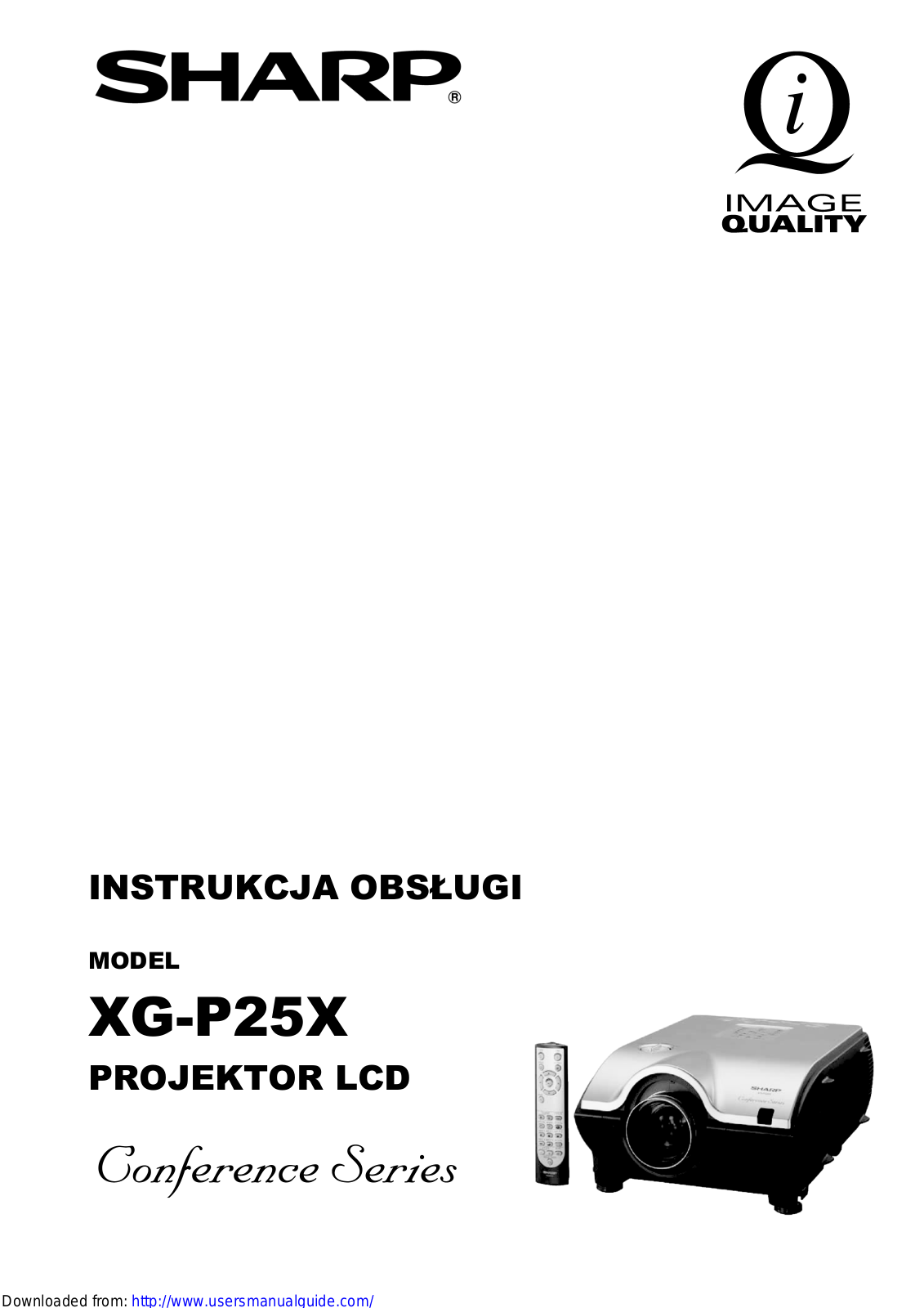 SHARP XG-P25XE User Manual