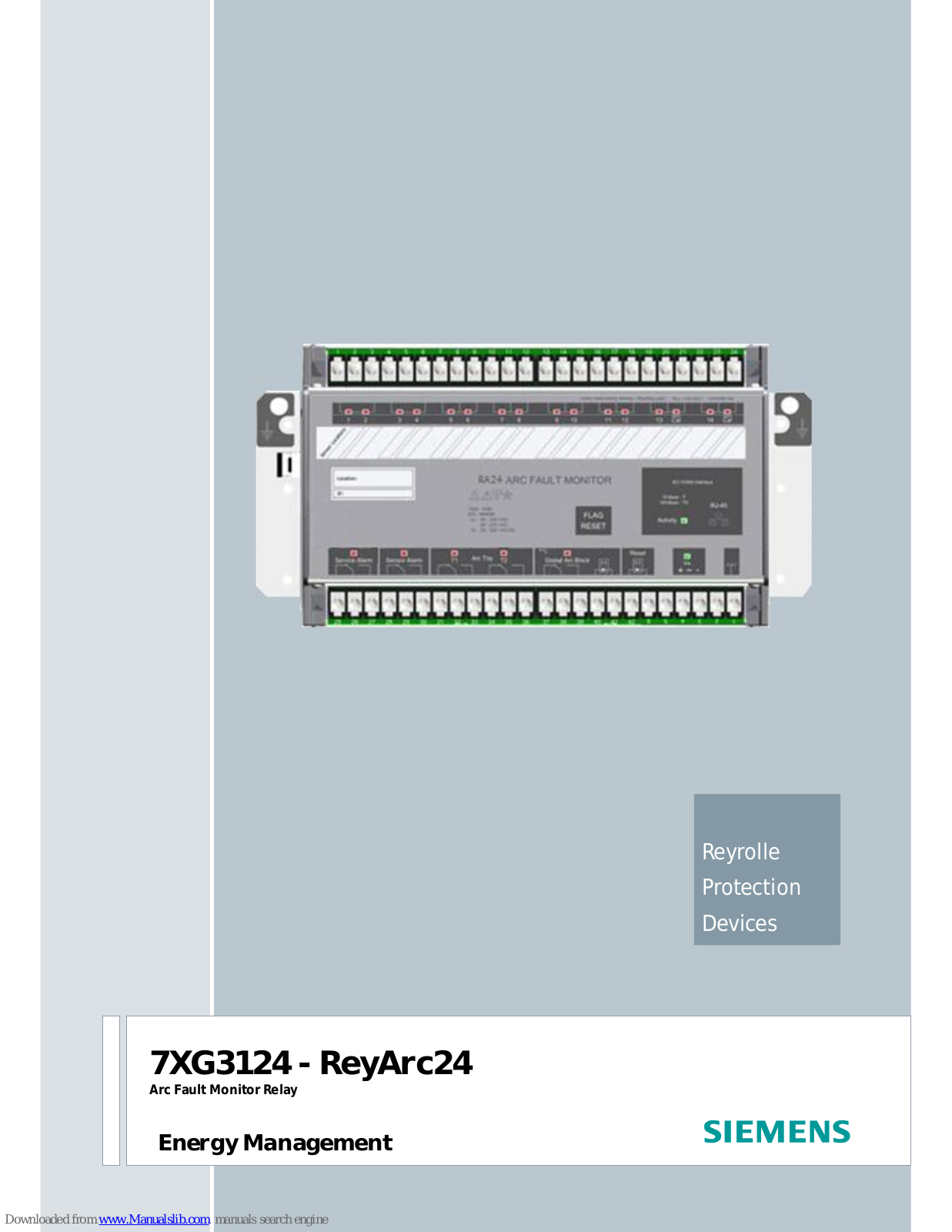 Siemens 7XG3124 ReyArc24 Technical Manual