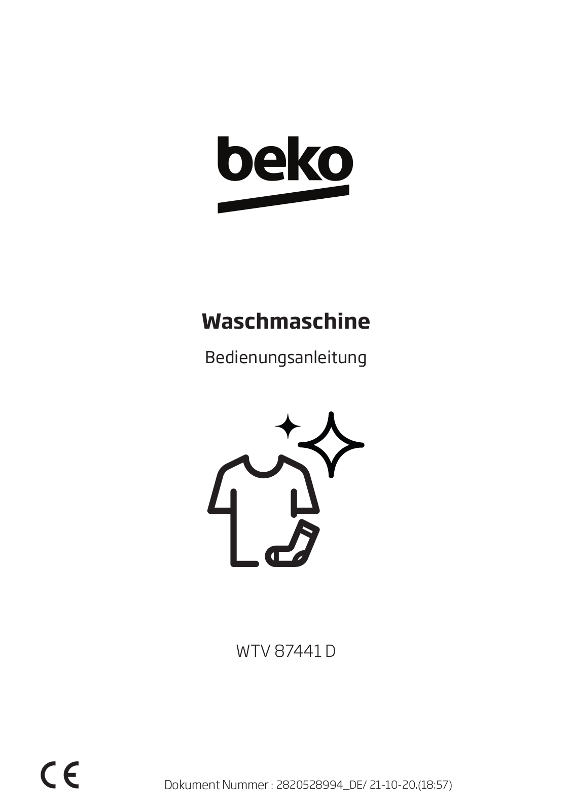 Beko WTV 87441 D User manual