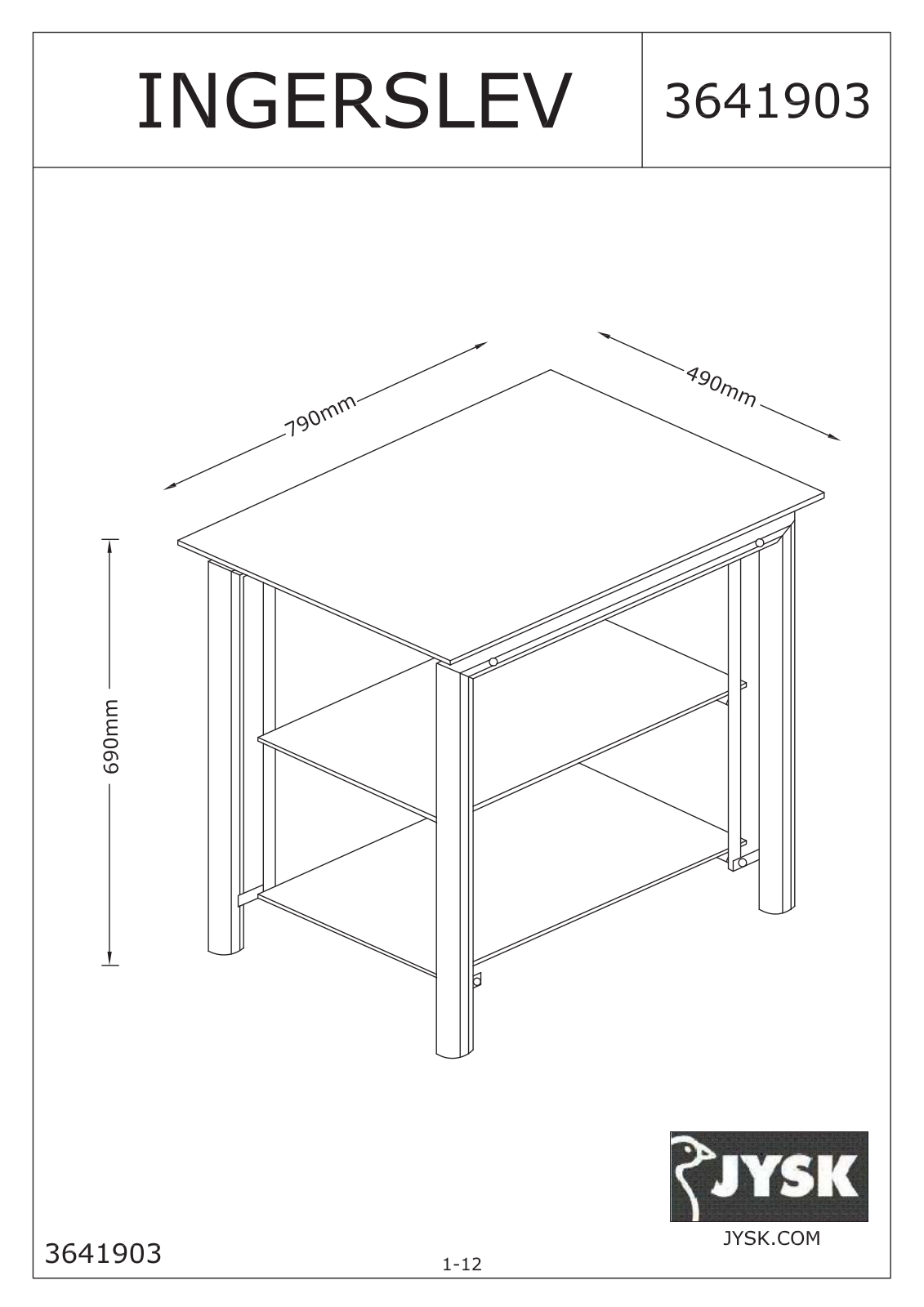 JYSK Ingerslev User Manual