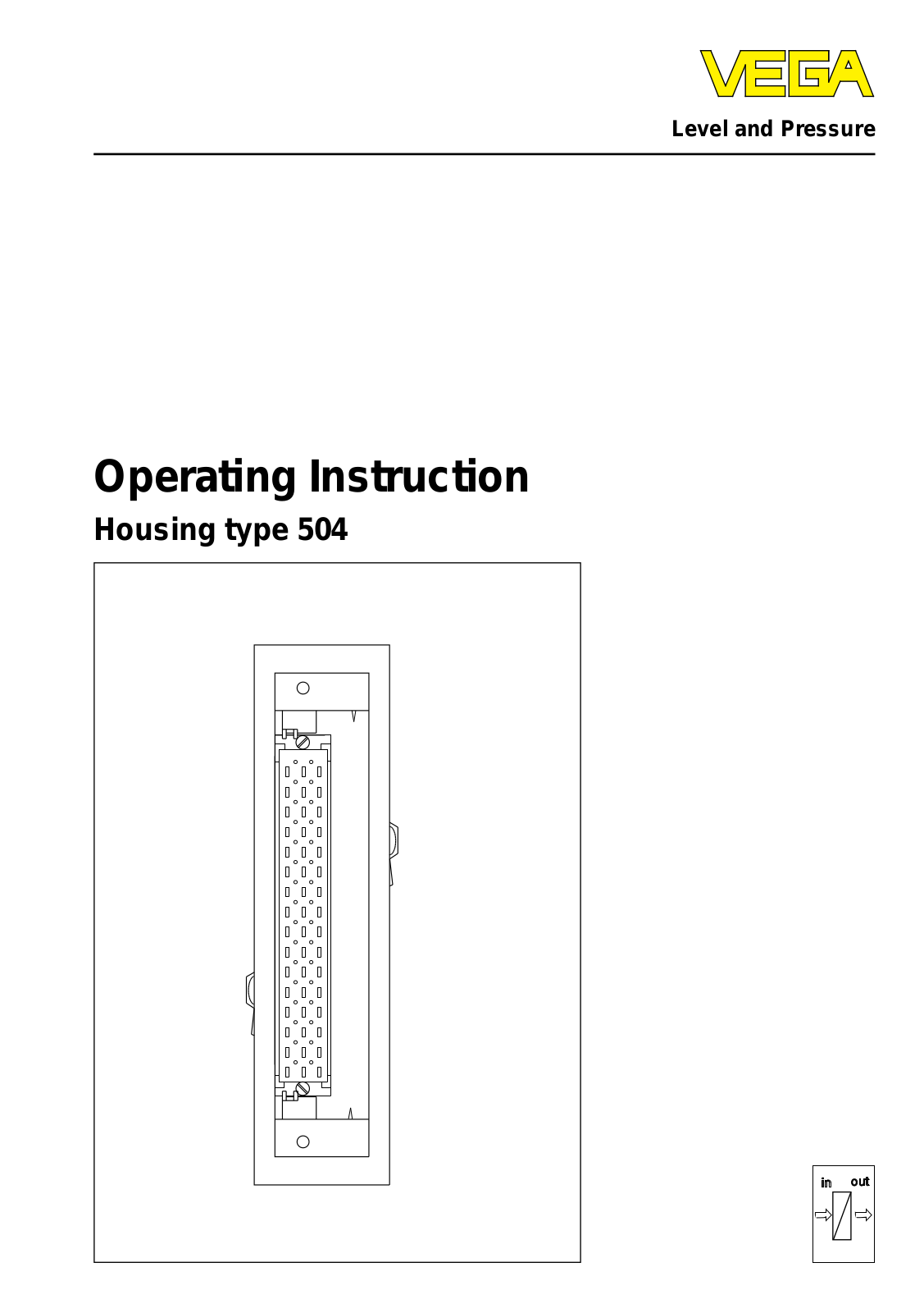 VEGA Housing type 504 User Manual