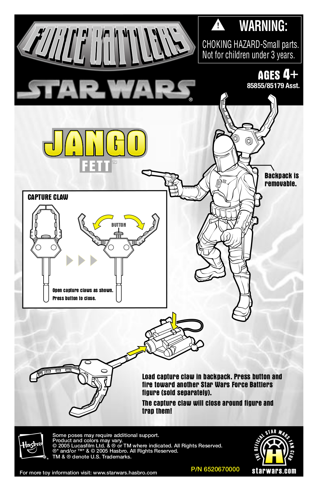 Hasbro 85855, 85179 User Manual