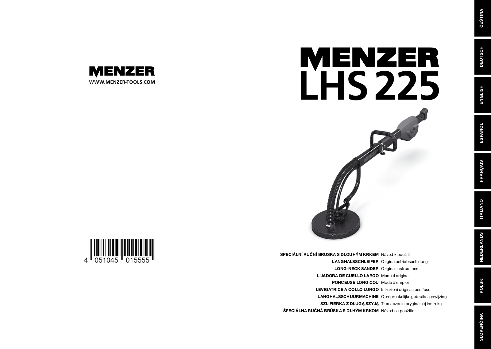 Menzer LHS 225 User Manual - ManualMachine.com