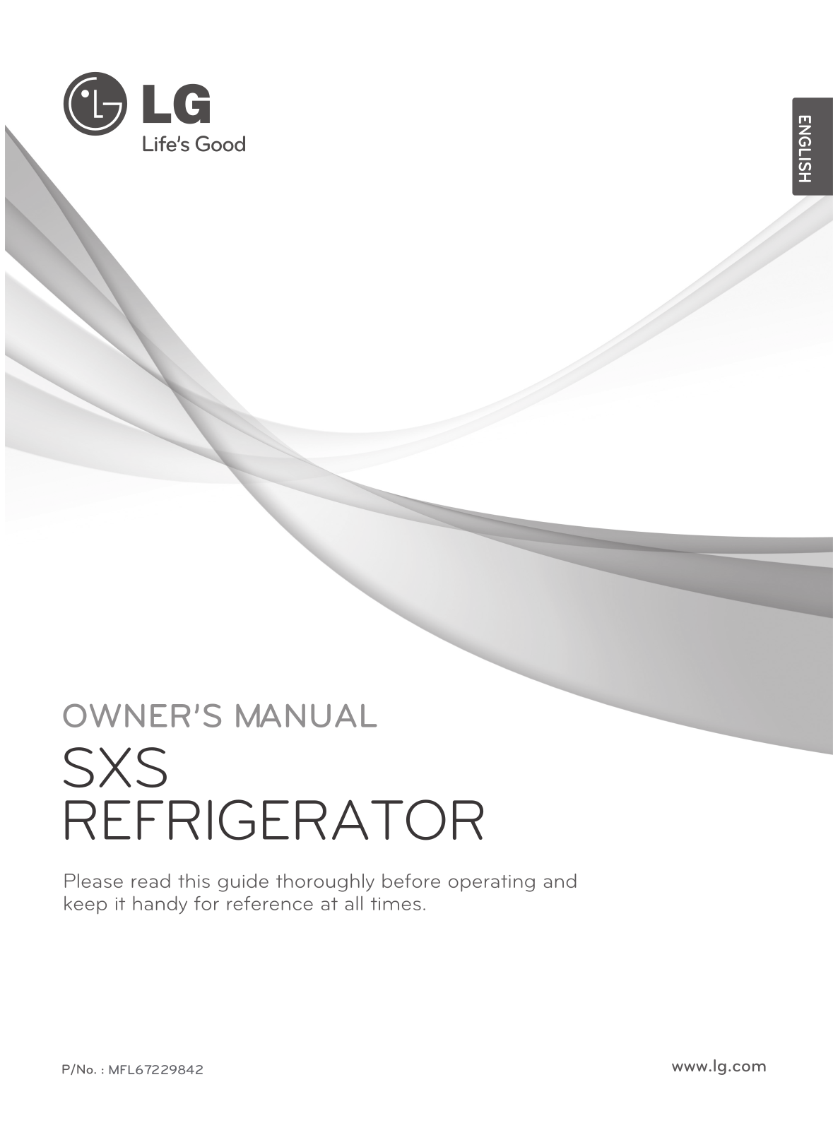 LG GR-J237AGXV Owner’s Manual