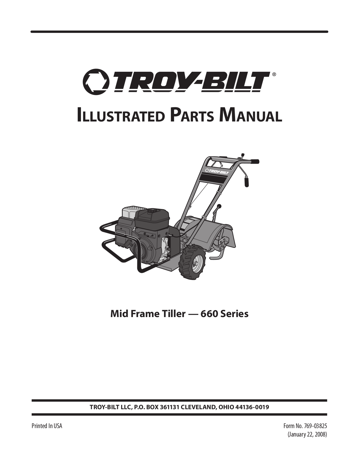 Troy-Bilt 660 User Manual