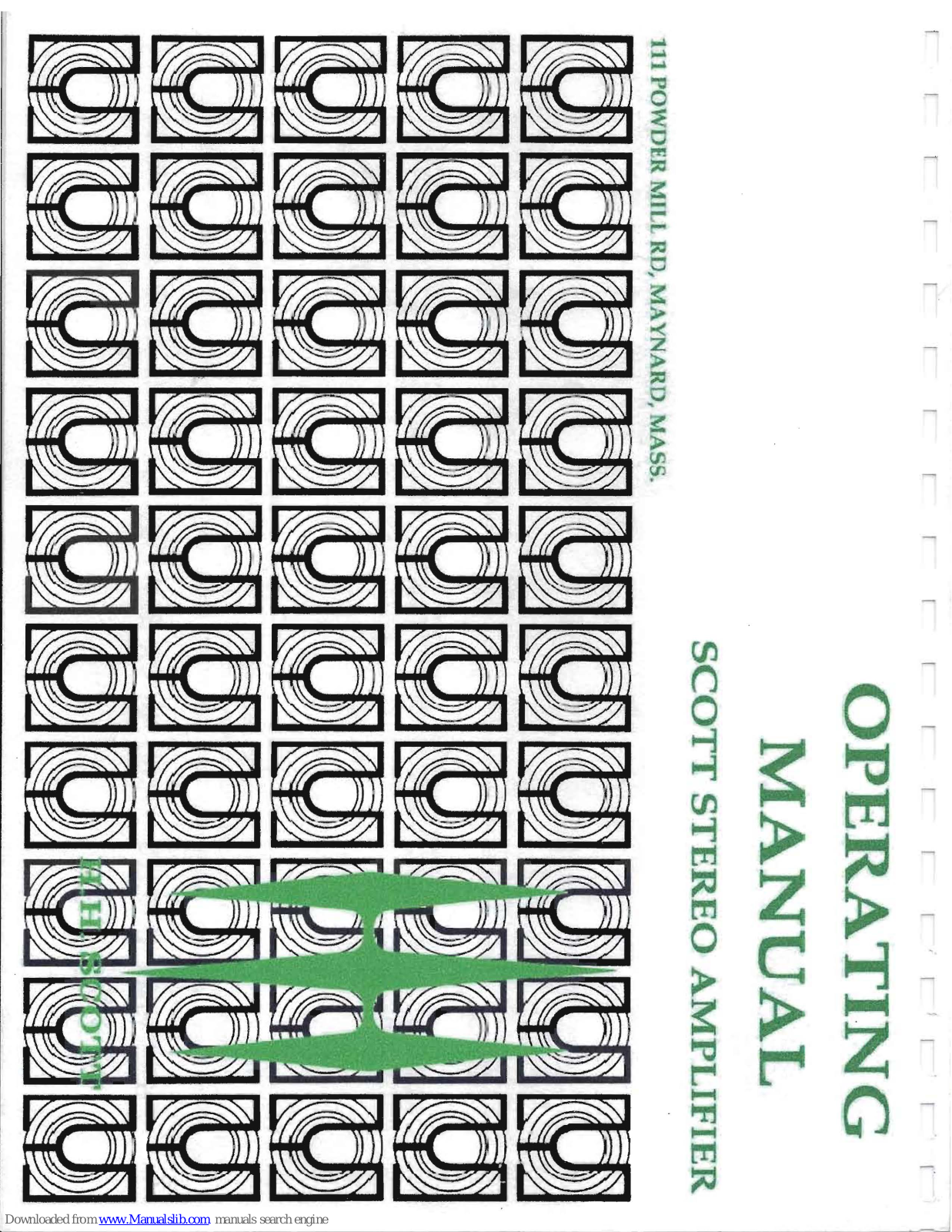 Scott 2220 Operating Manual - ManualMachine.com