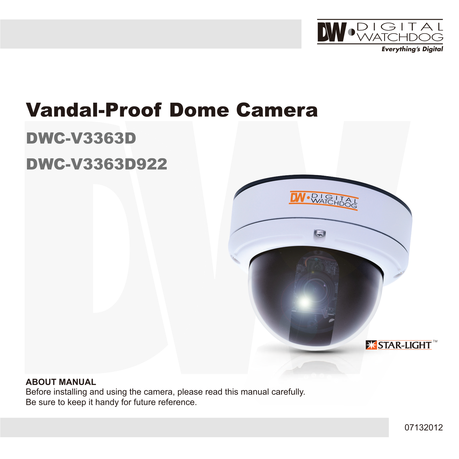 Digital Watchdog DWC-V3363D User Manual