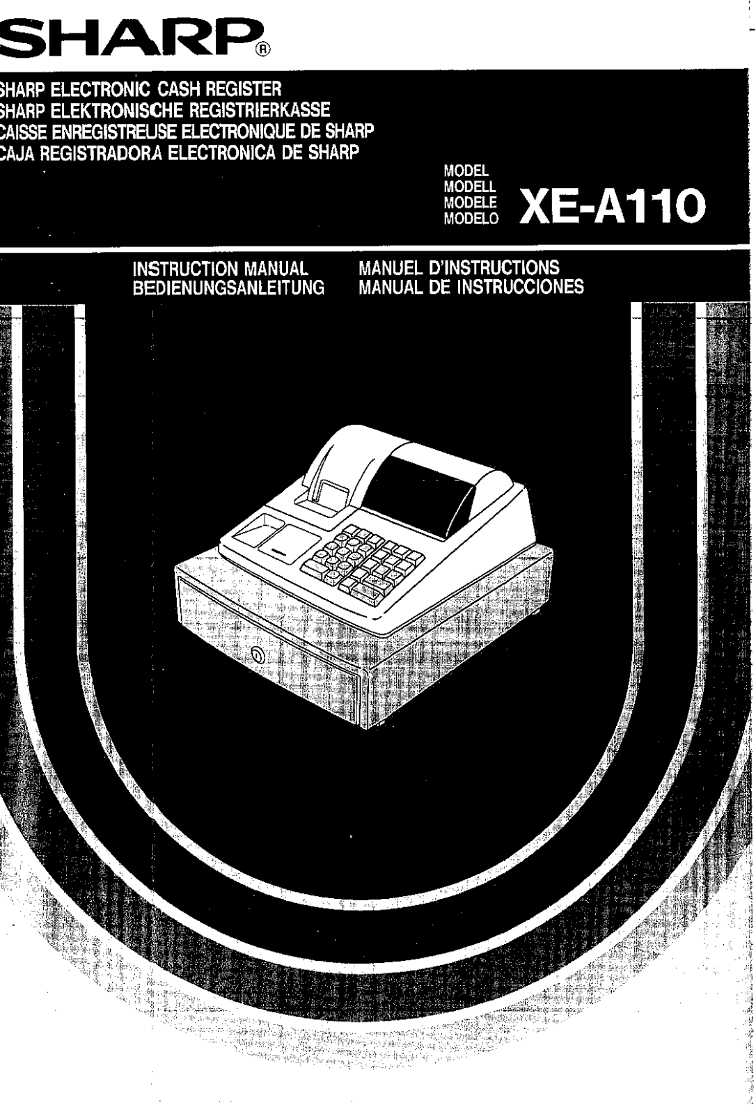 SHARP XE-A110 User Manual