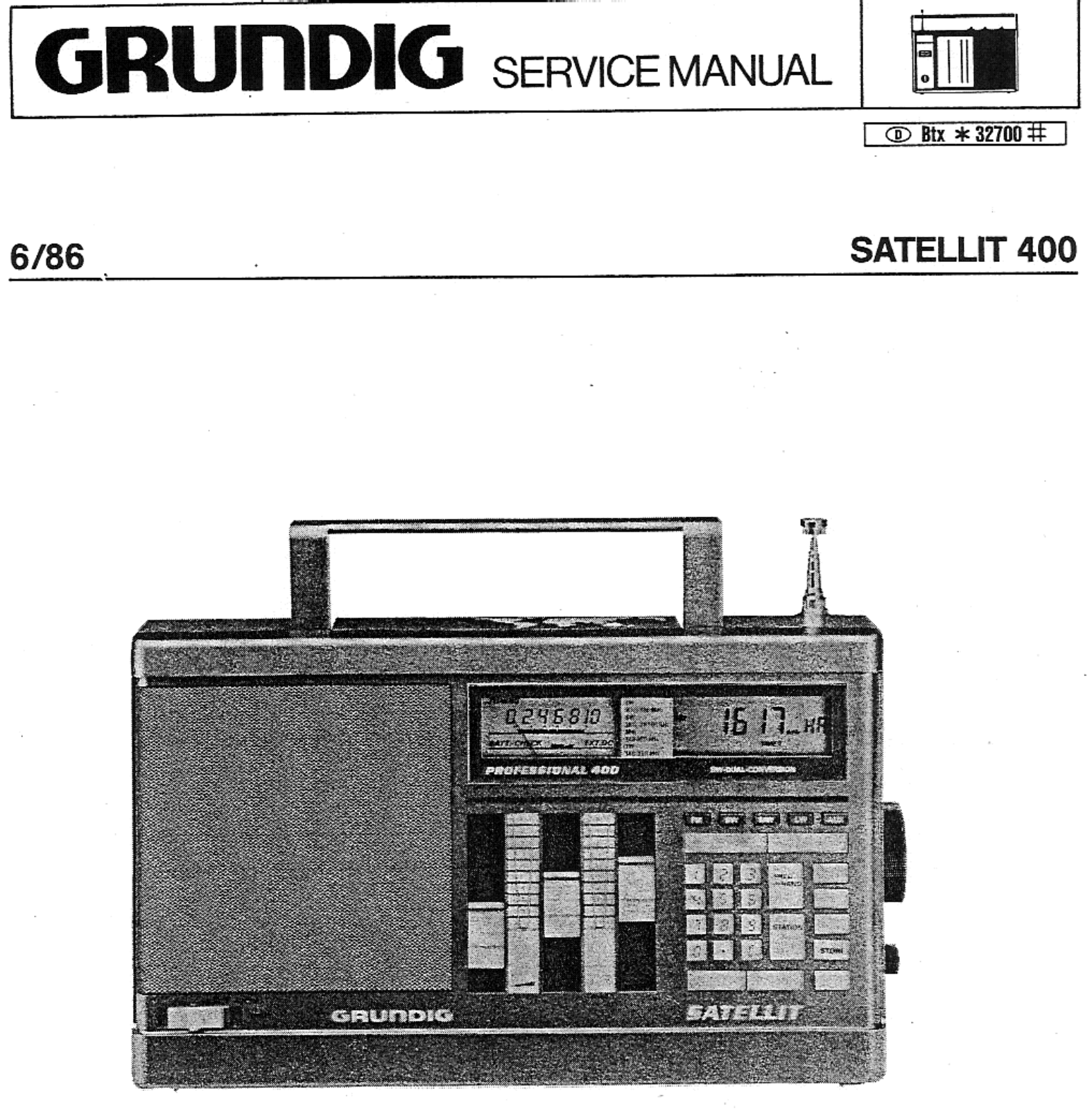 Grundig Satellit-400 Service Manual