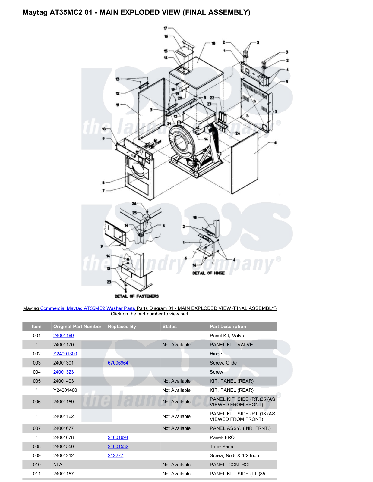 Maytag AT35MC2 Parts Diagram