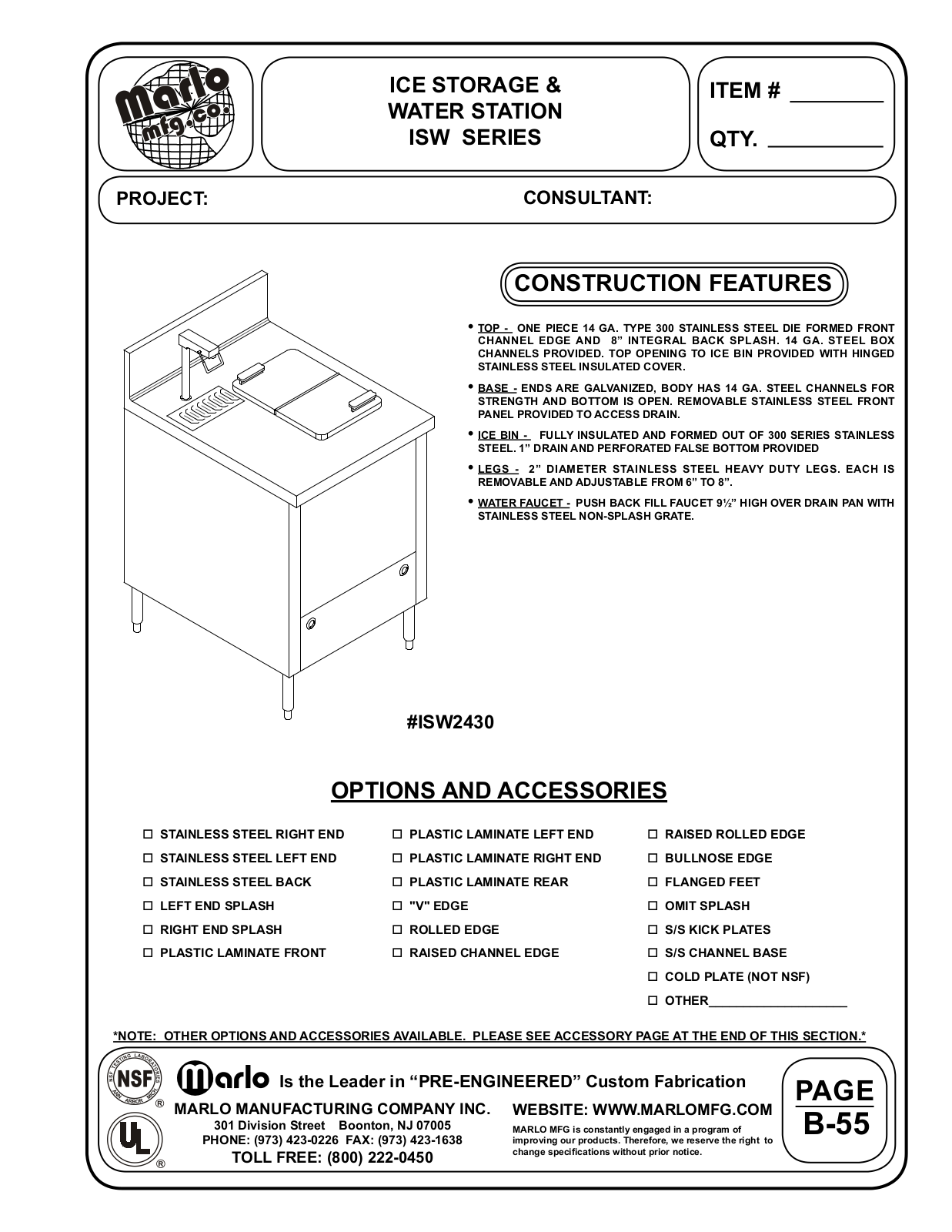 Marlo ISW2430 User Manual