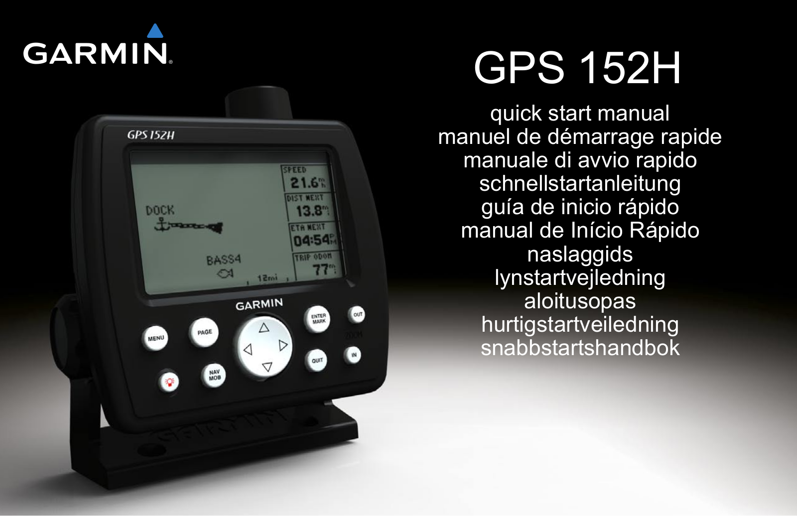 Garmin GPS 152H Quick Start Manual