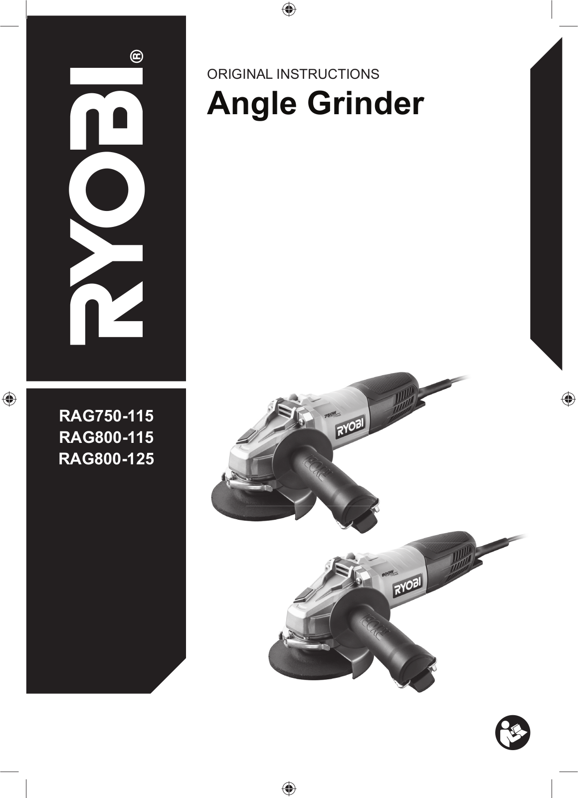 Ryobi RAG800-125S User manual