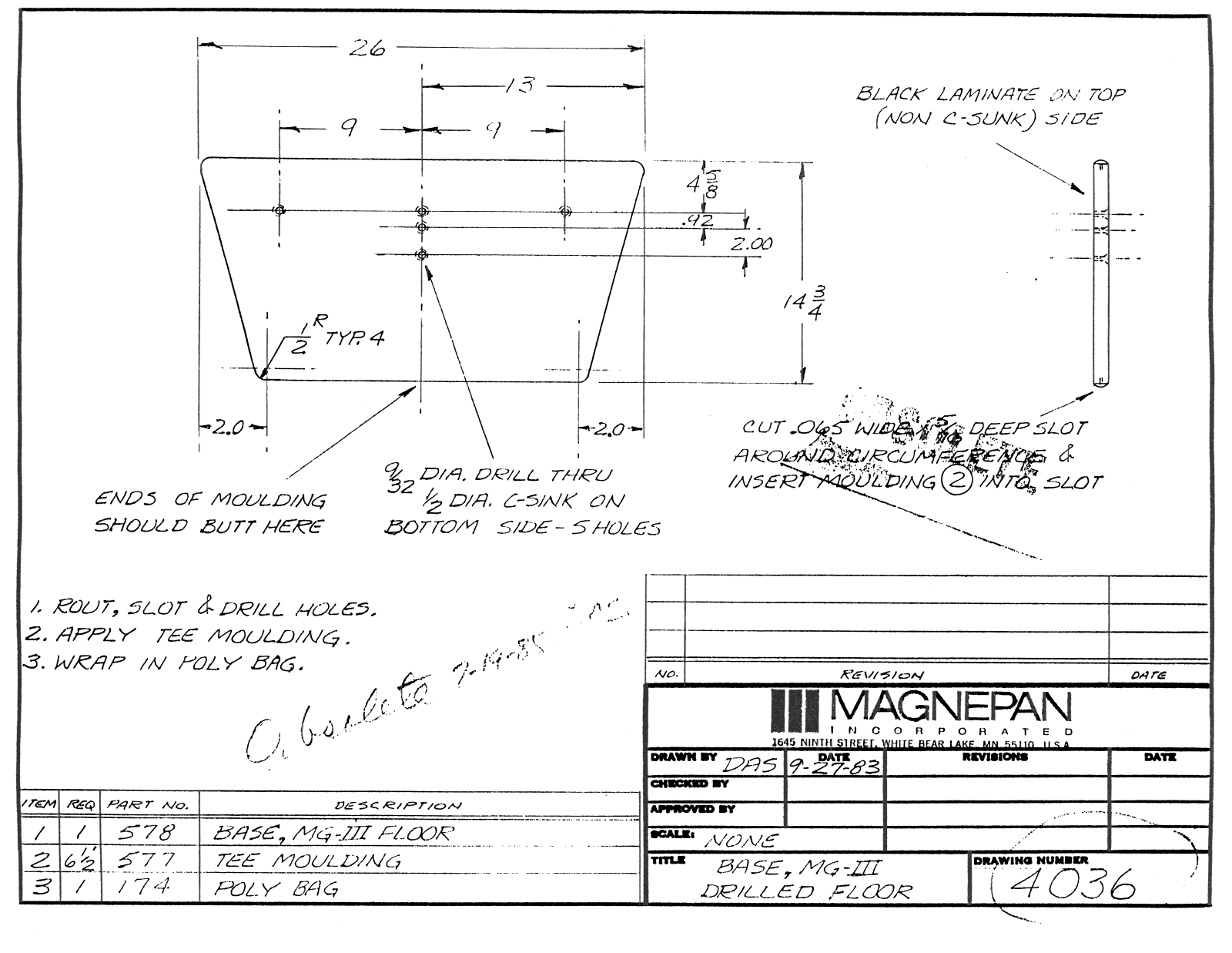 Magnepan Base, MG 3 Owners manual