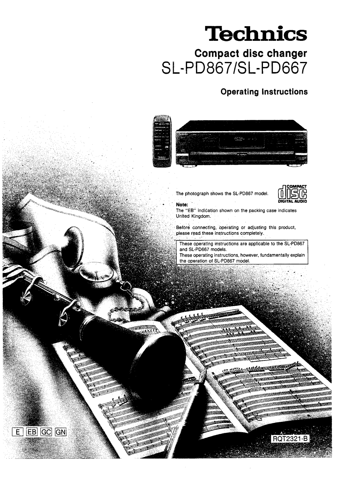 Technics SL-PD867, SL-PD667 User Manual