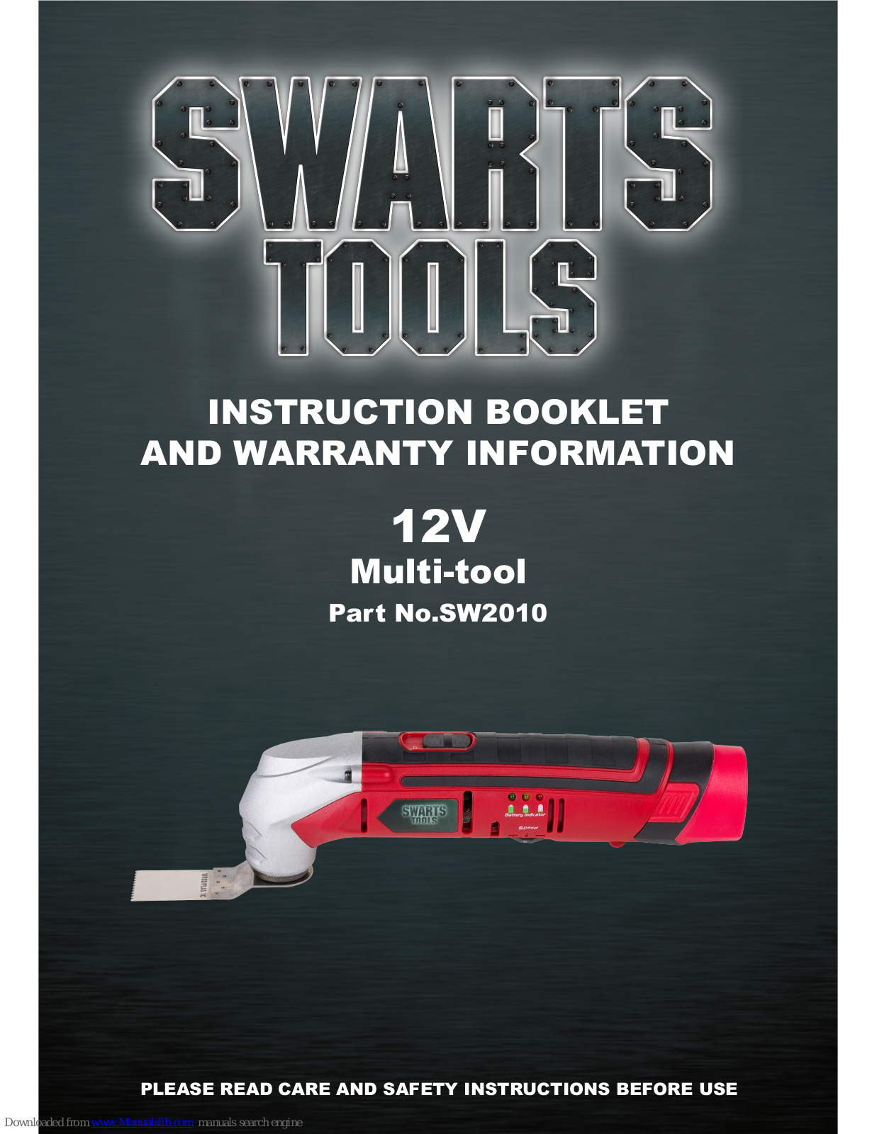 Swart Multi-tool SW2010 Instruction Booklet - ManualMachine.com