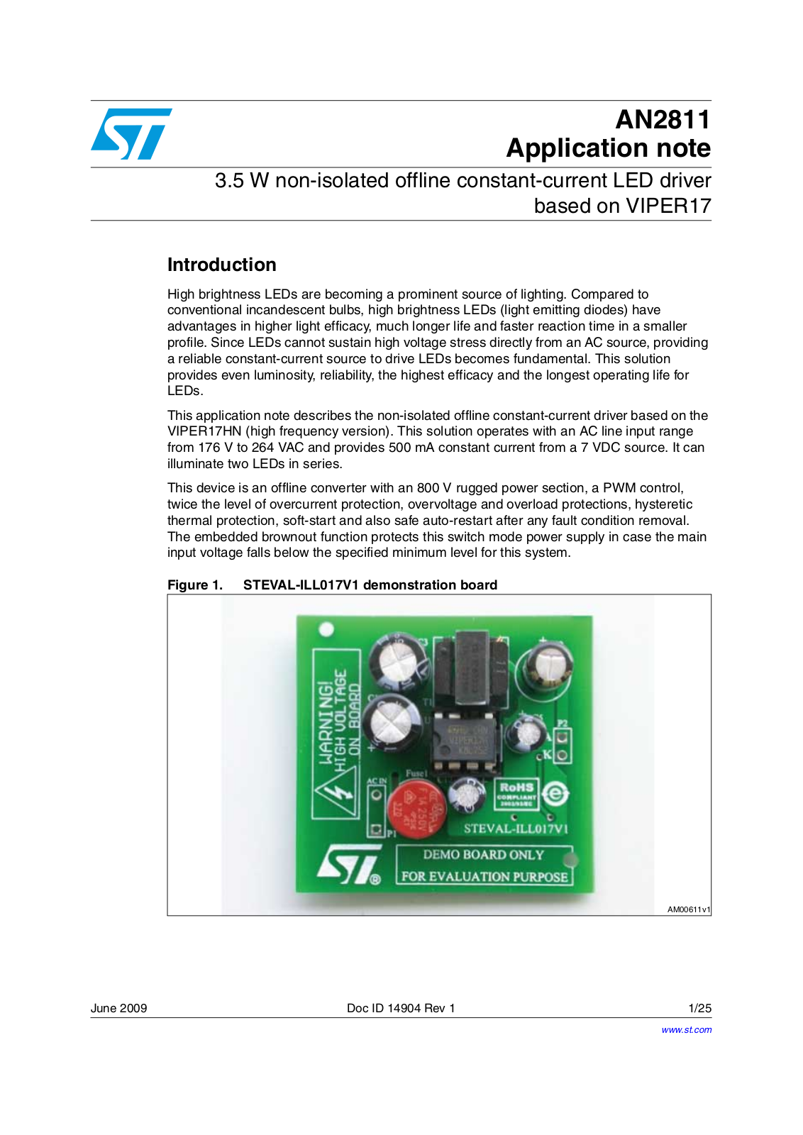 ST AN2811 Application note