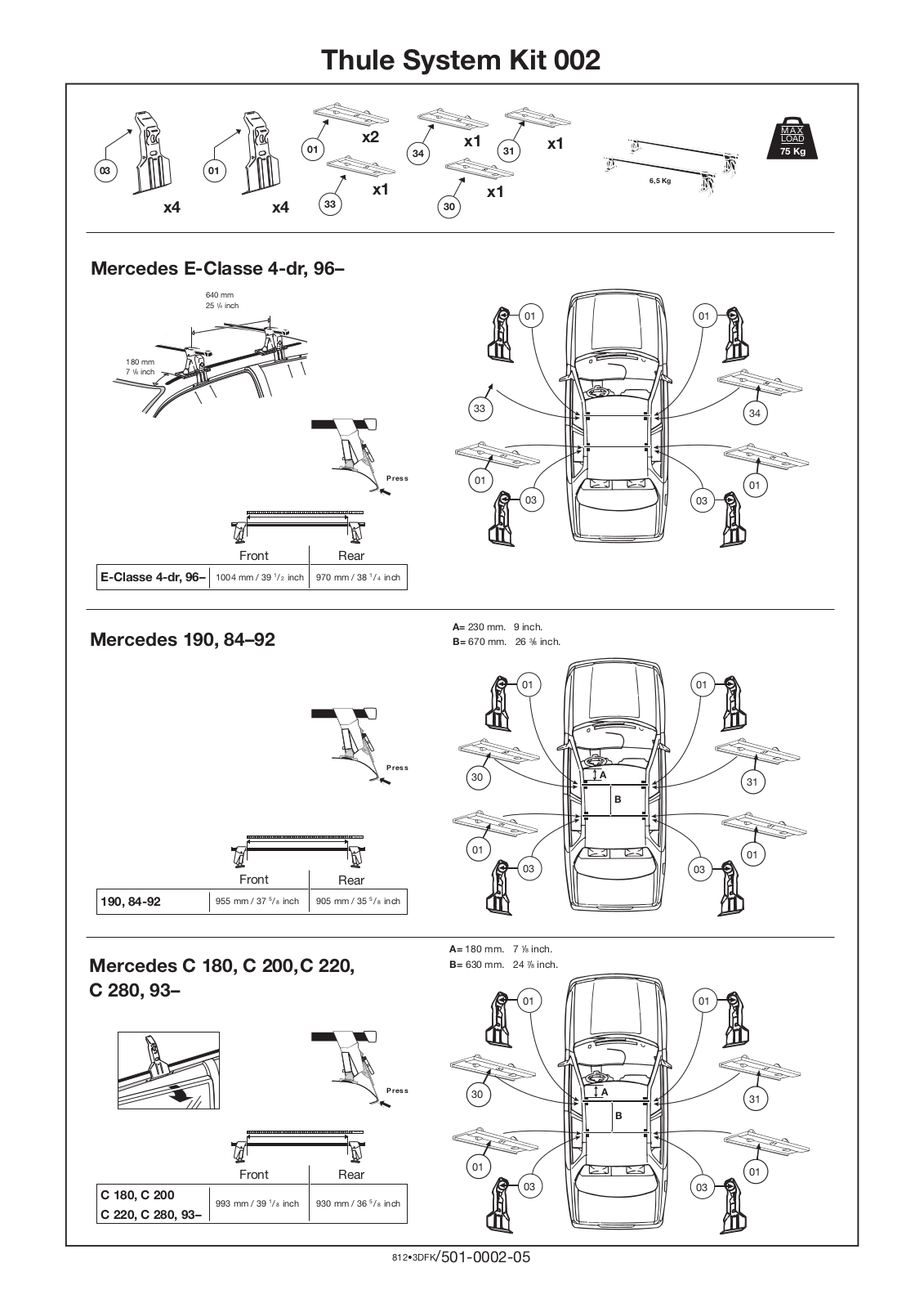 Thule Thule System 002 User Manual