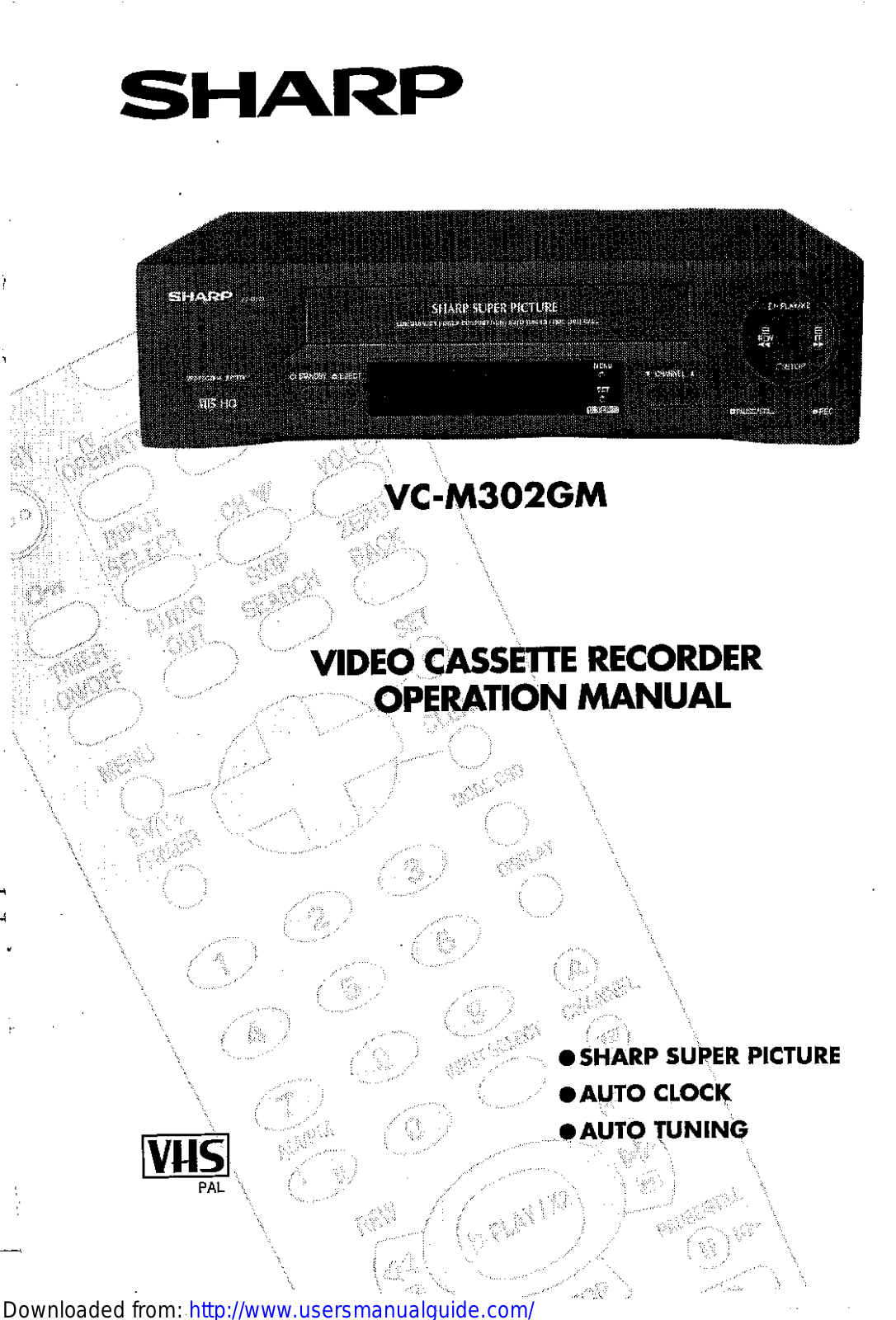 SHARP VCM302GM User Manual