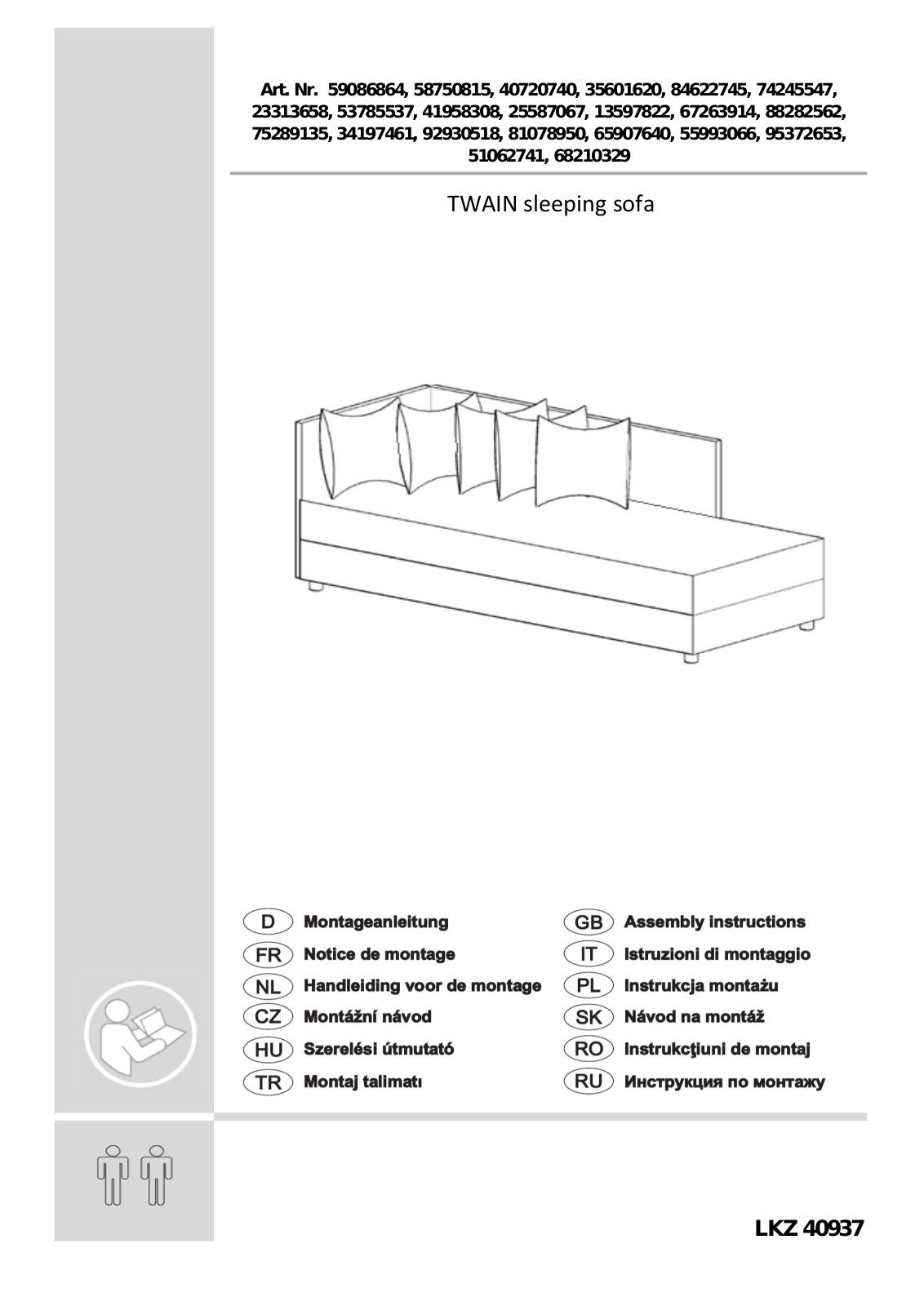 Home affaire Twain Assembly instructions