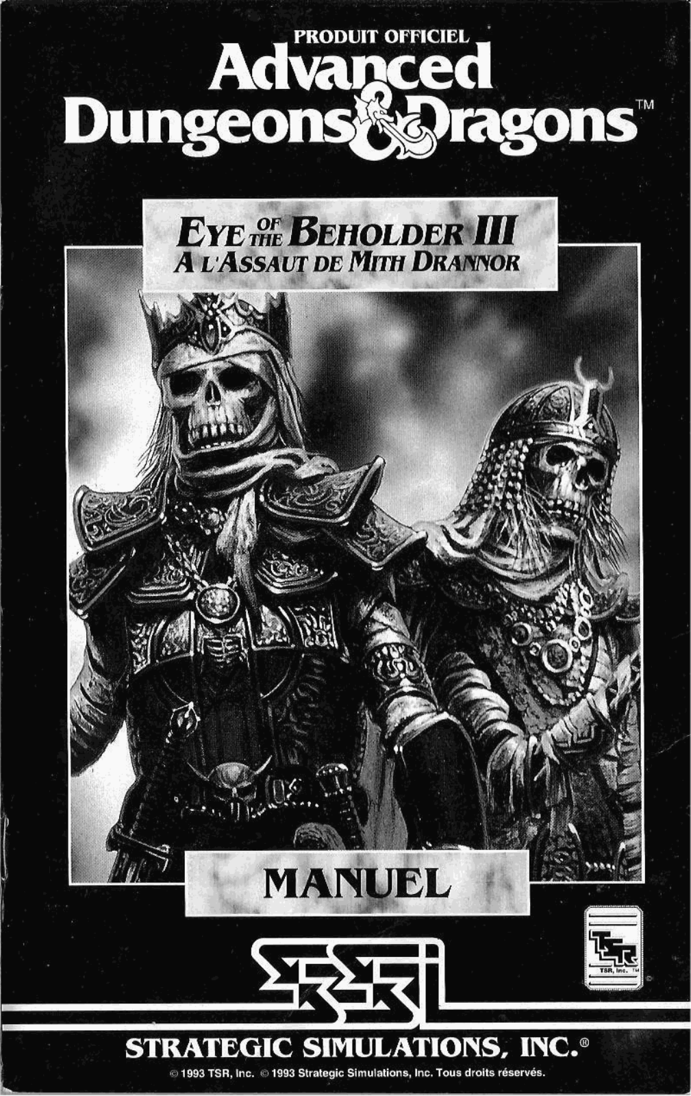 GAMES PC EYE OF THE BEHOLDER III User Manual