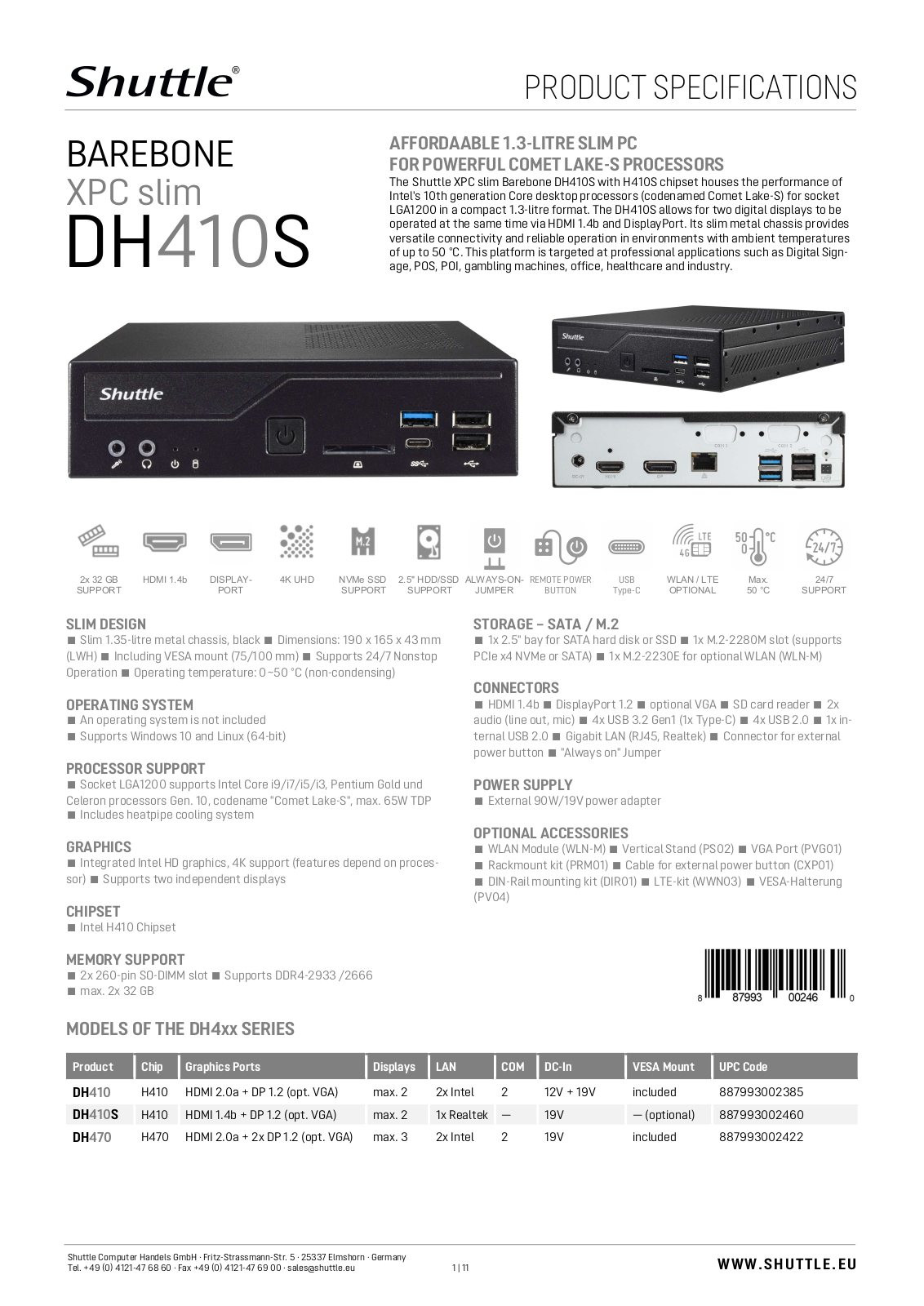 Shuttle DH410S User Manual