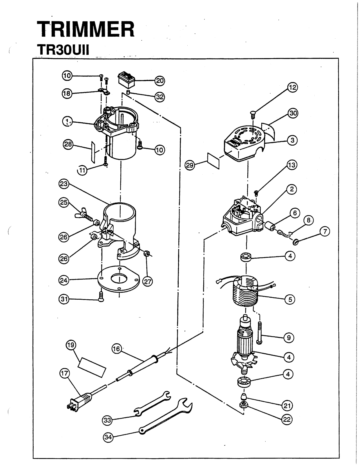 Ryobi TR30U-TYPEII User Manual