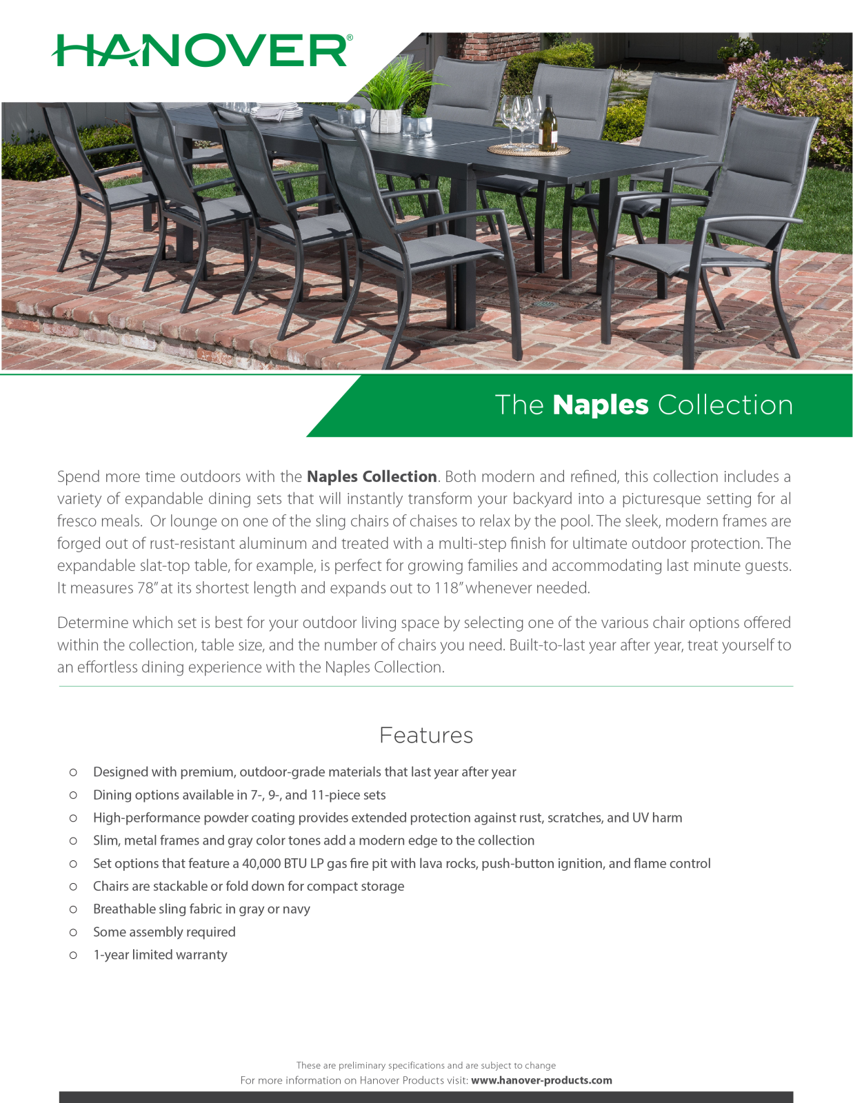 Hanover Naples Brochure - ManualMachine.com