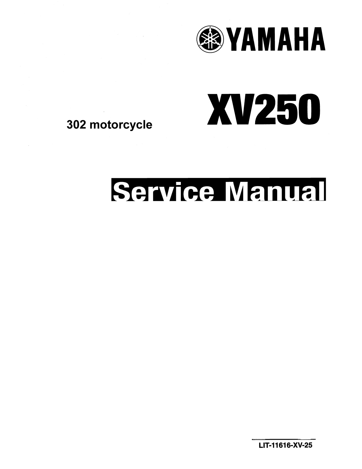 Yamaha XV250 1994 User Manual