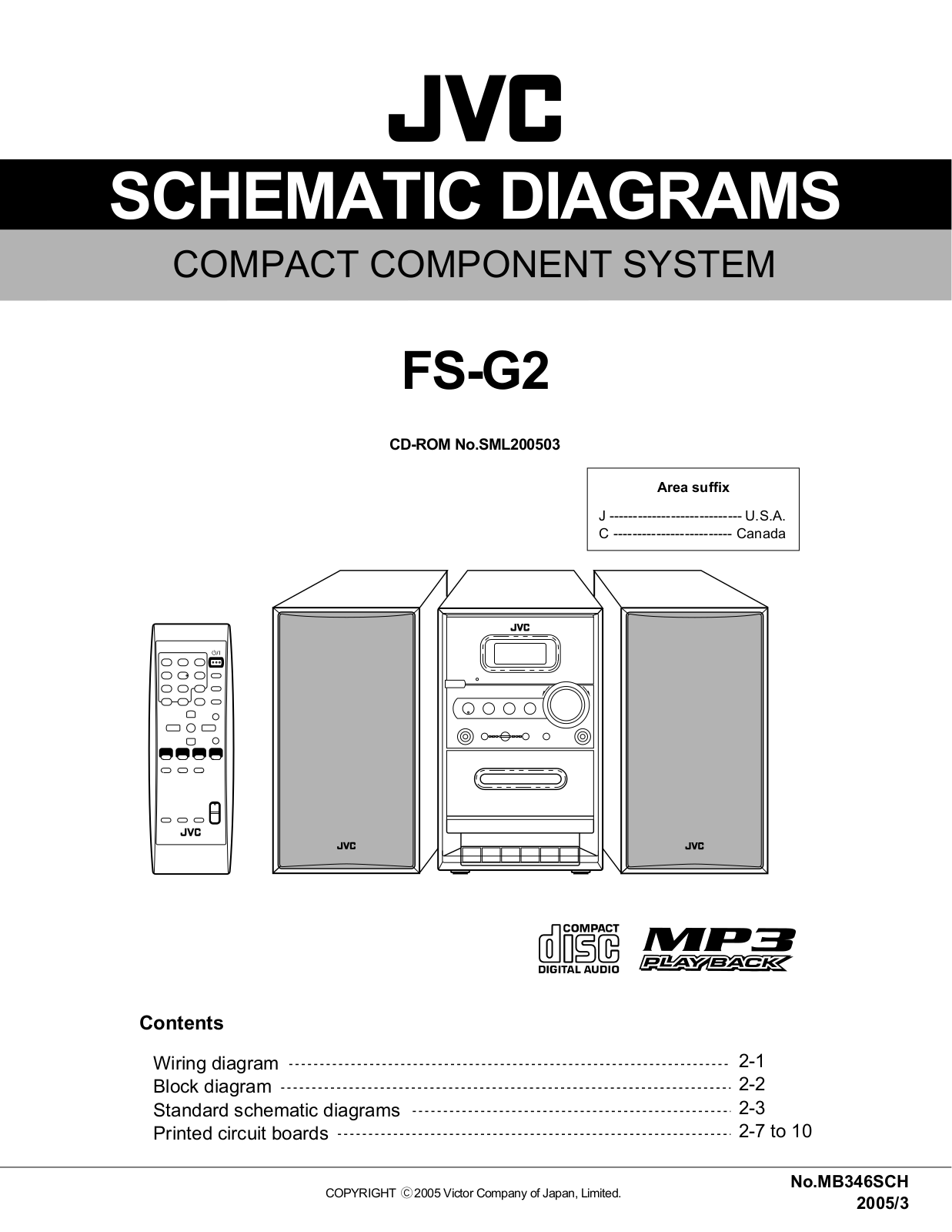 JVC FS-G2 Schematics