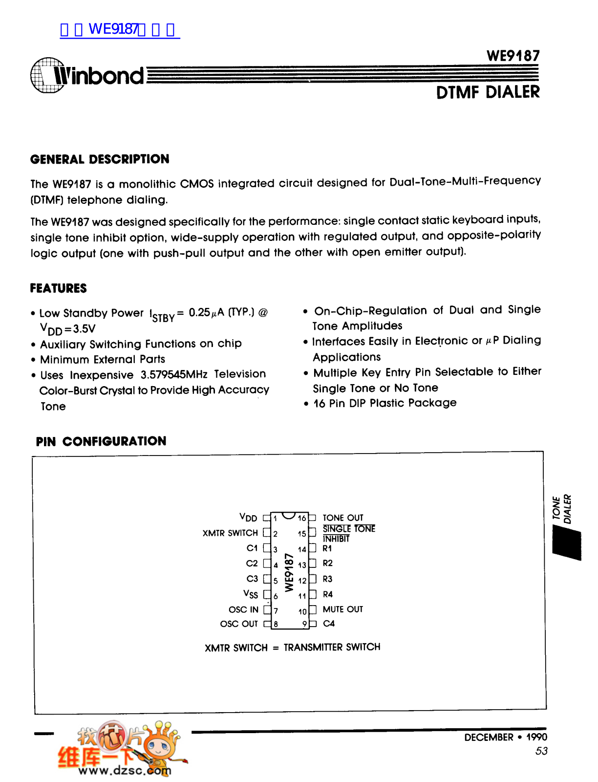 winbond WE9817 User Manual