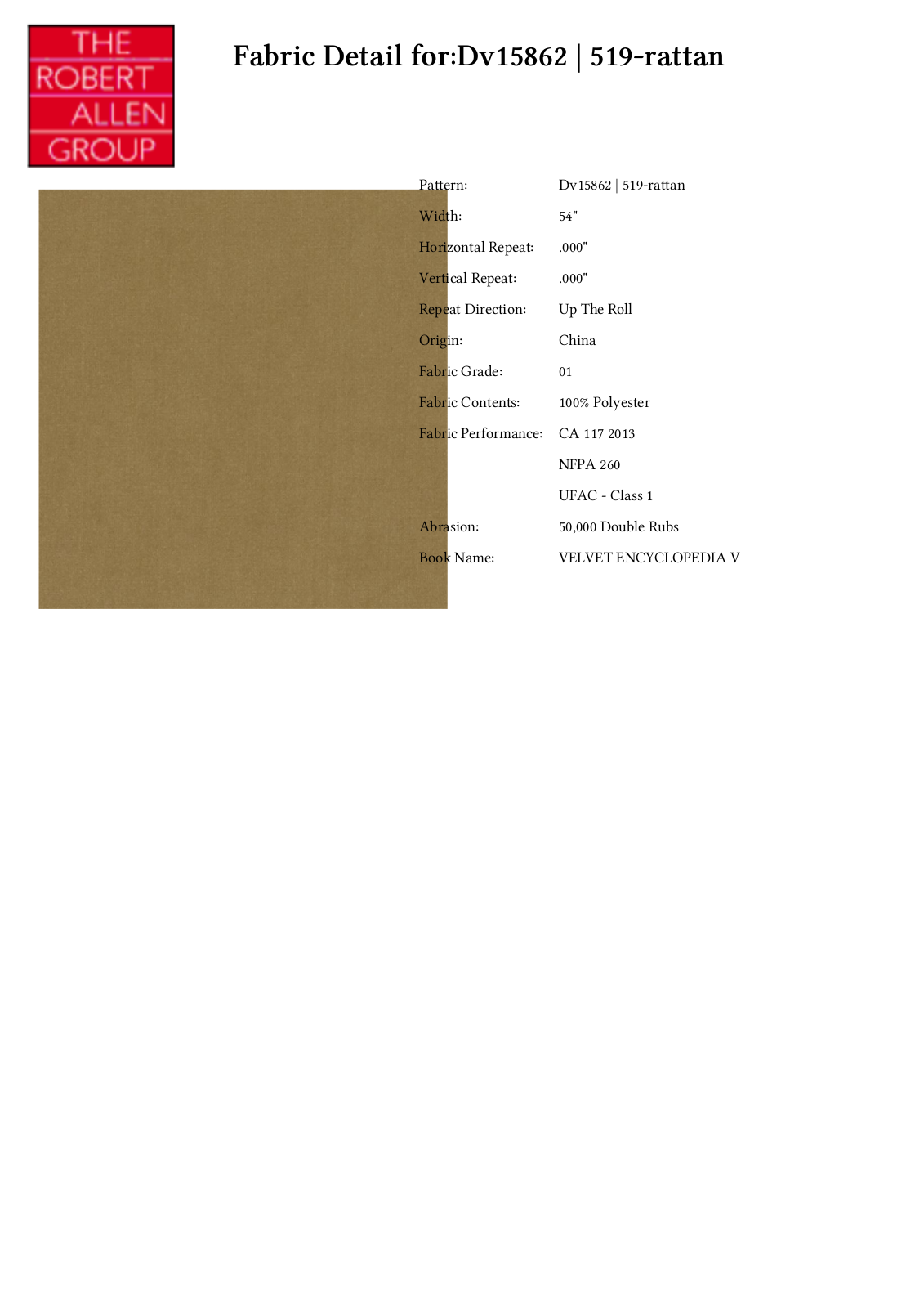 Duralee CRAL7175 Specifications - ManualMachine.com