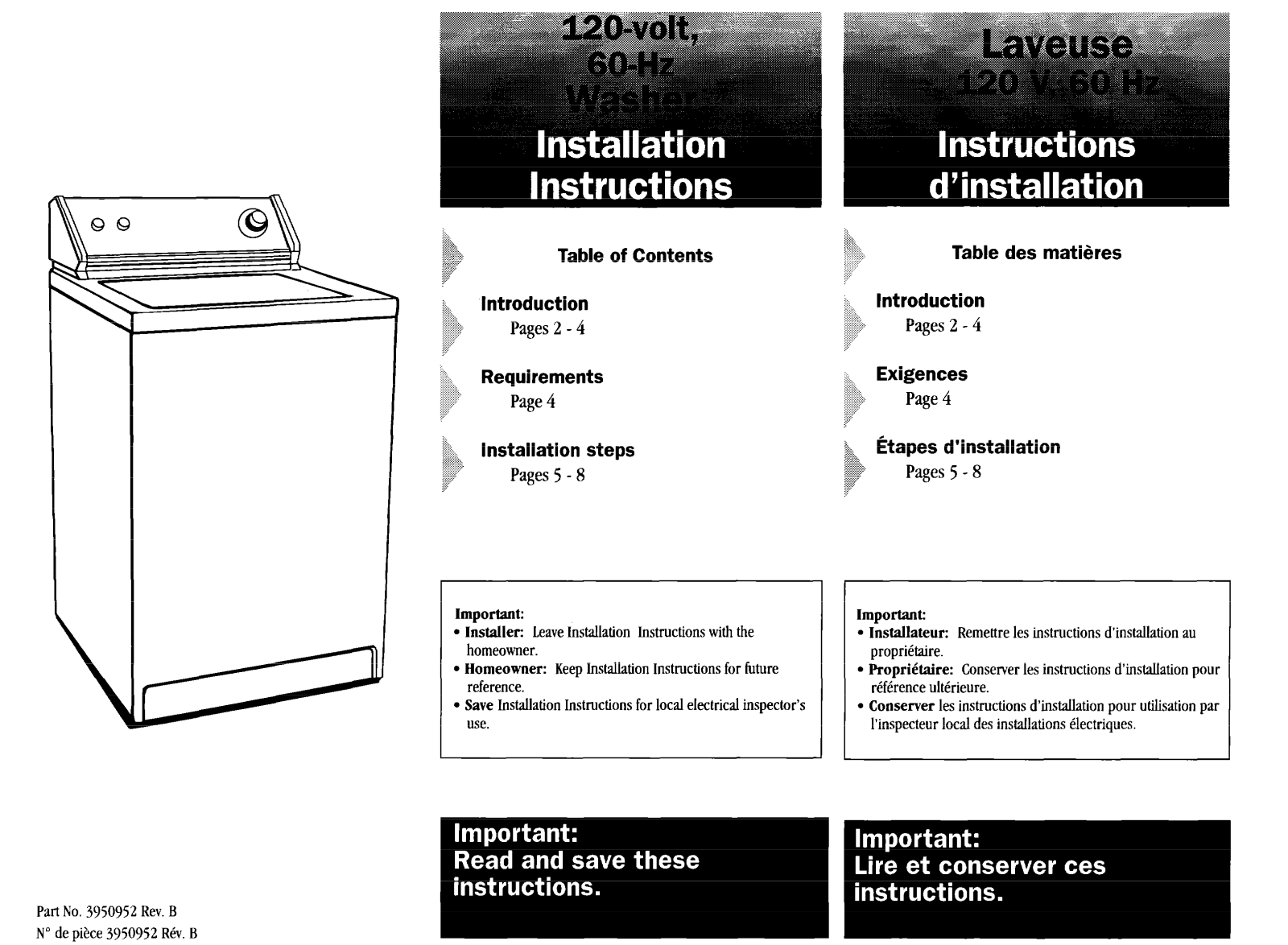 Whirlpool 3950952 User Manual - ManualMachine.com