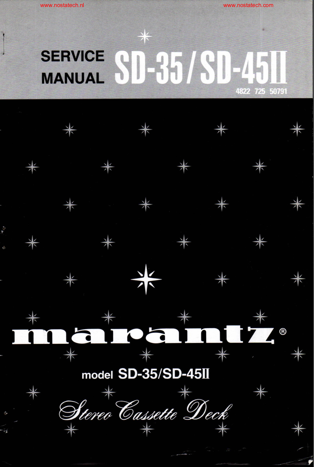 Marantz SD-45-Mk2, SD-35 Service Manual