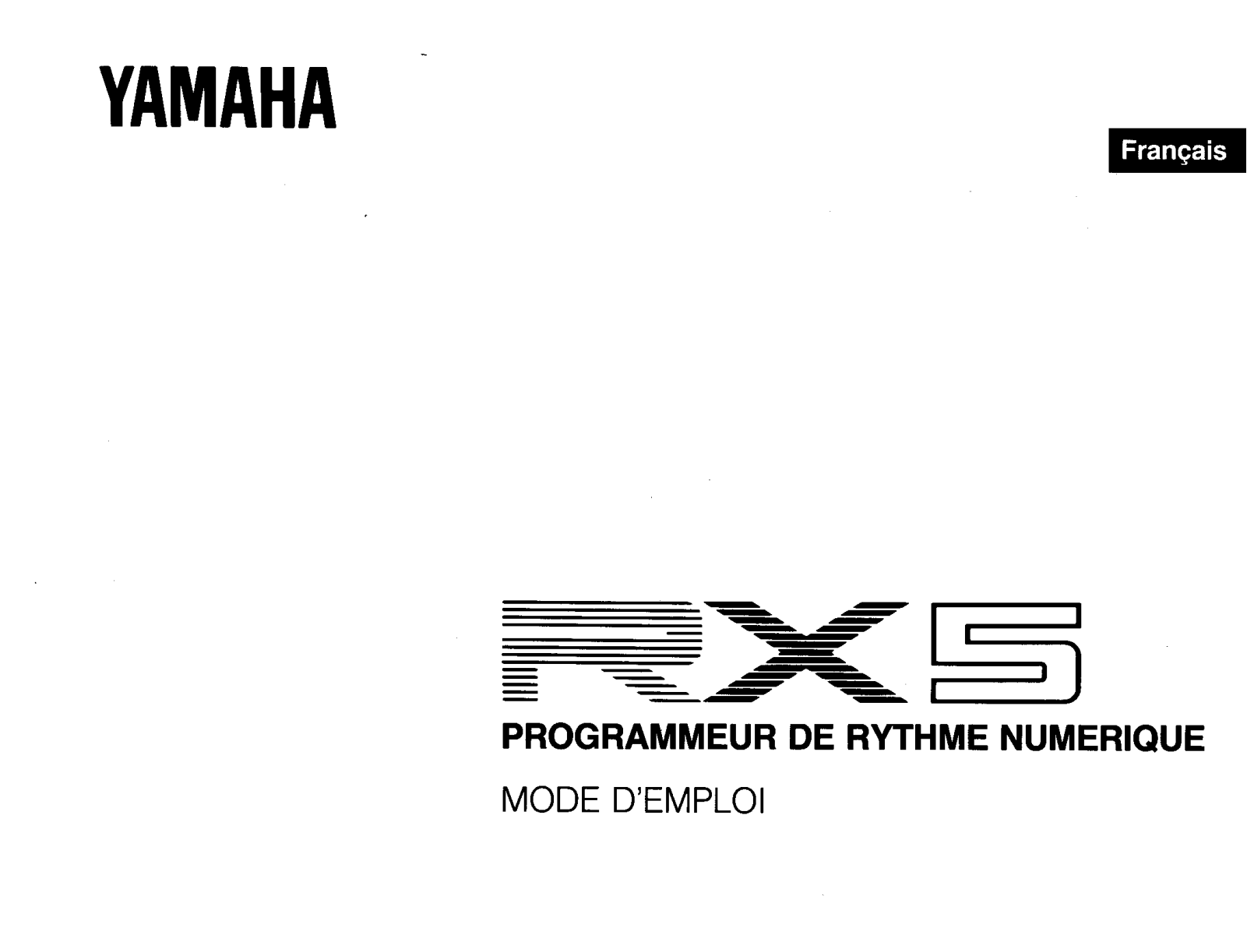 Yamaha RX-5 Owner's Manual